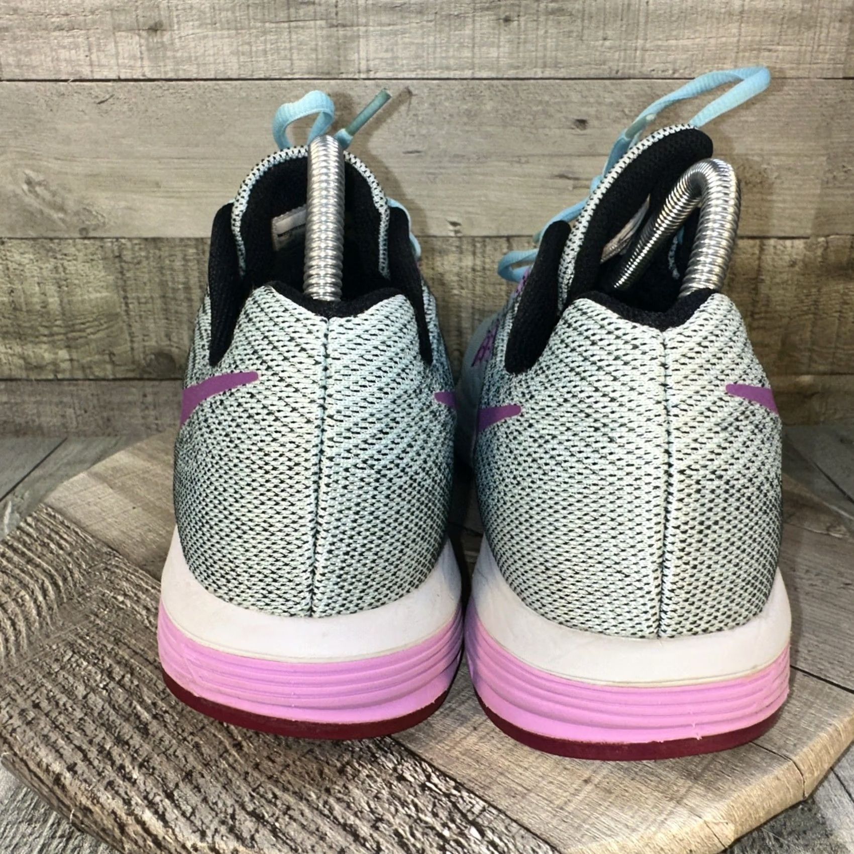 Nike Nike Air Zoom Vomero 10 Shoes Womens Size 9 Black Blue Pink Purple 717441-401 Size US 9 / IT 39 - 5 Thumbnail