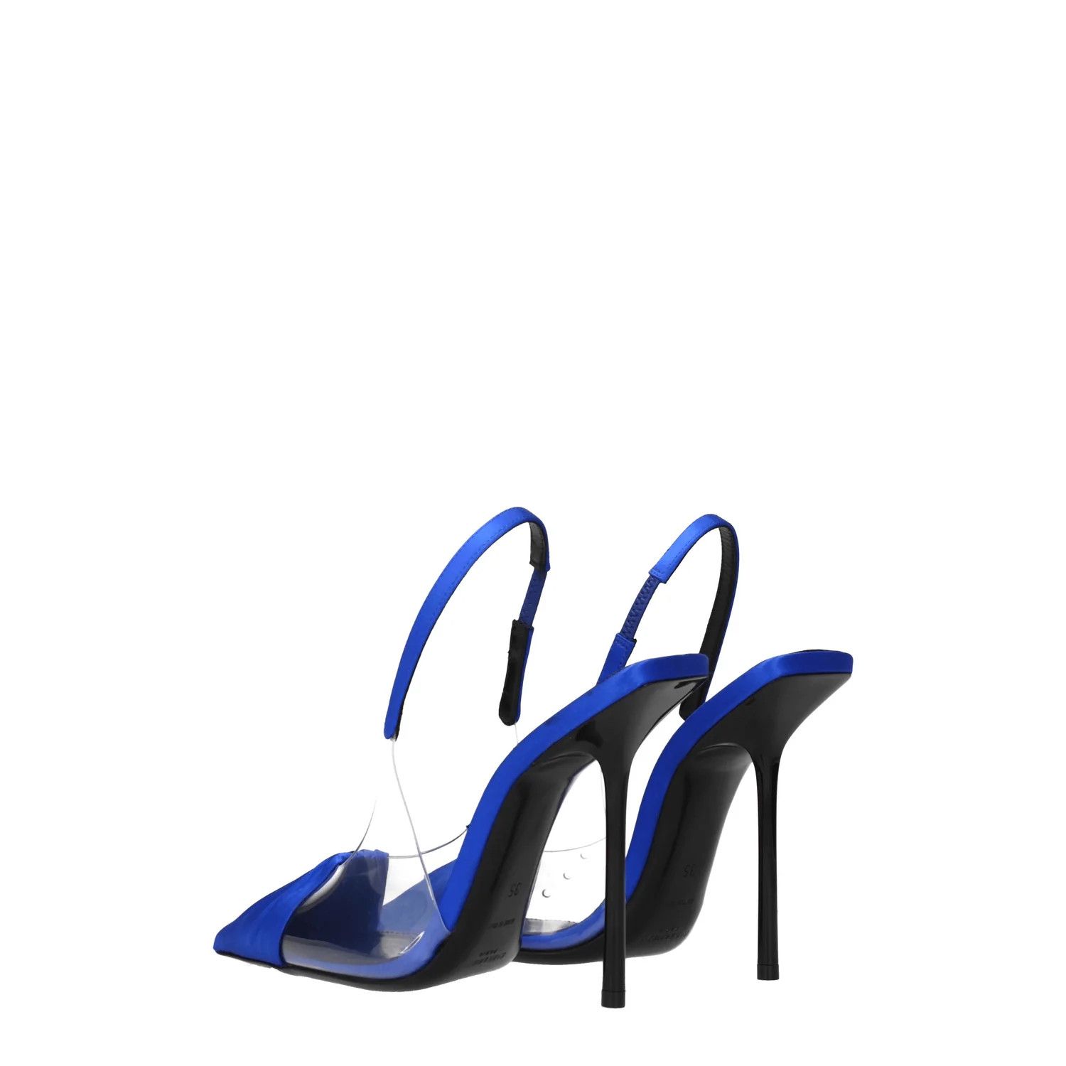 Saint Laurent Paris ob1o1e1224 Satin Sandals in Blue Size US 6.5 / IT 36.5 - 4 Thumbnail