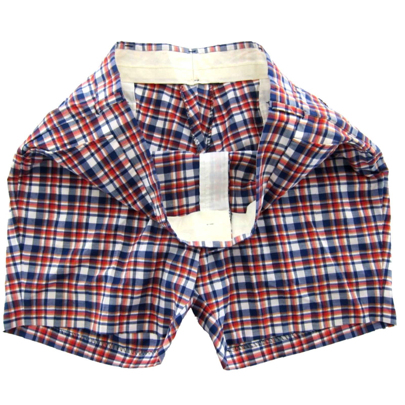 Vintage VINTAGE Harris Casuals Blue Plaid Red White American Golf Chino Shorts Men XL Size Size US 36 / EU 52 - 4 Thumbnail