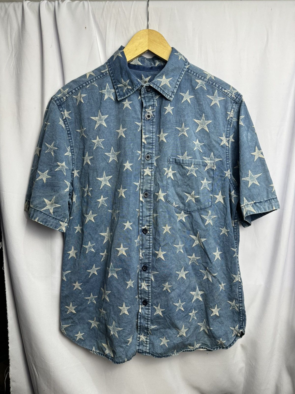 PPFM Japanese Stars Massimo Denim Shirt Size US M / EU 48-50 / 2 - 1 Thumbnail