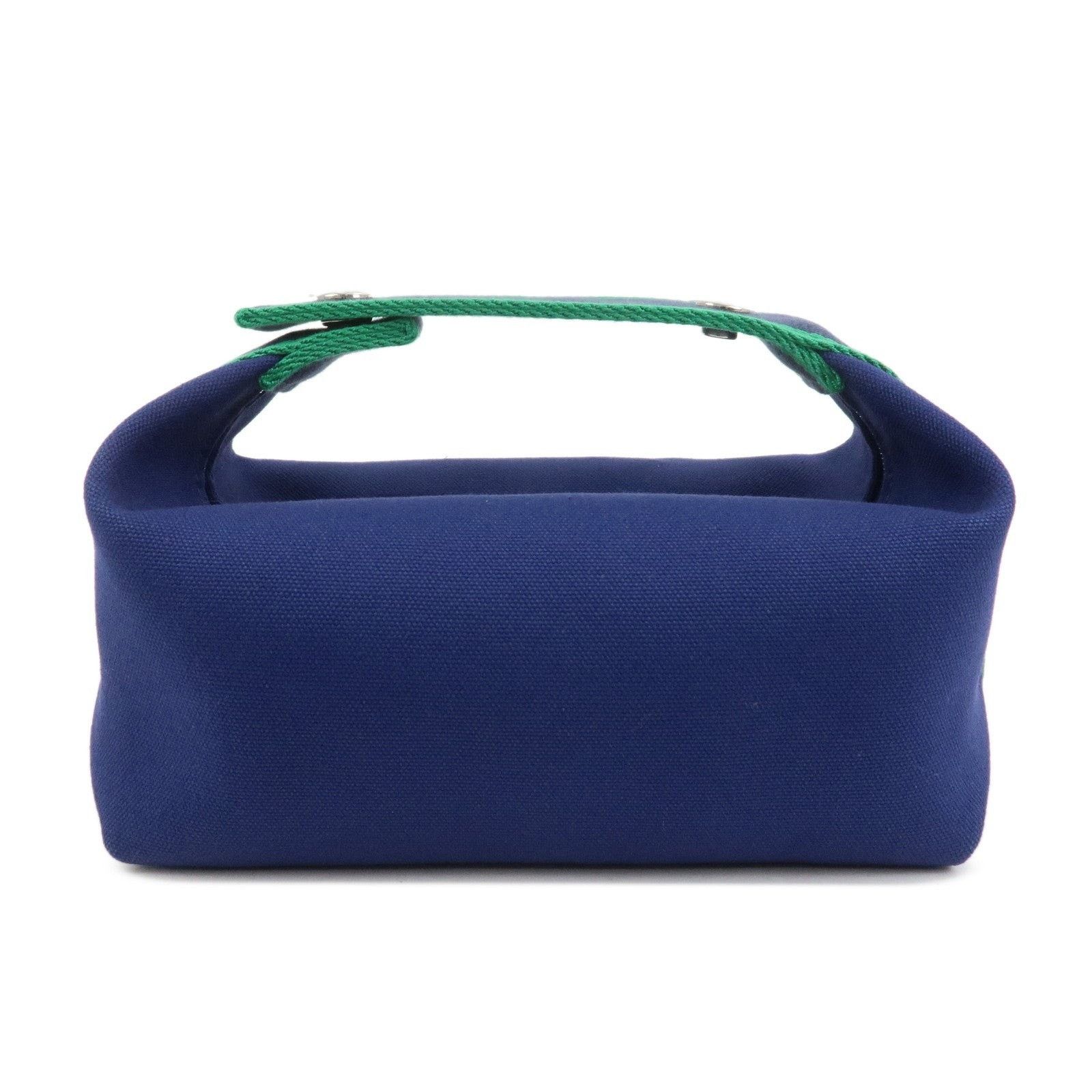 Hermes Hermes Bride A Brac PM Canvas Cosmetic Pouch Navy Size ONE SIZE - 2 Thumbnail