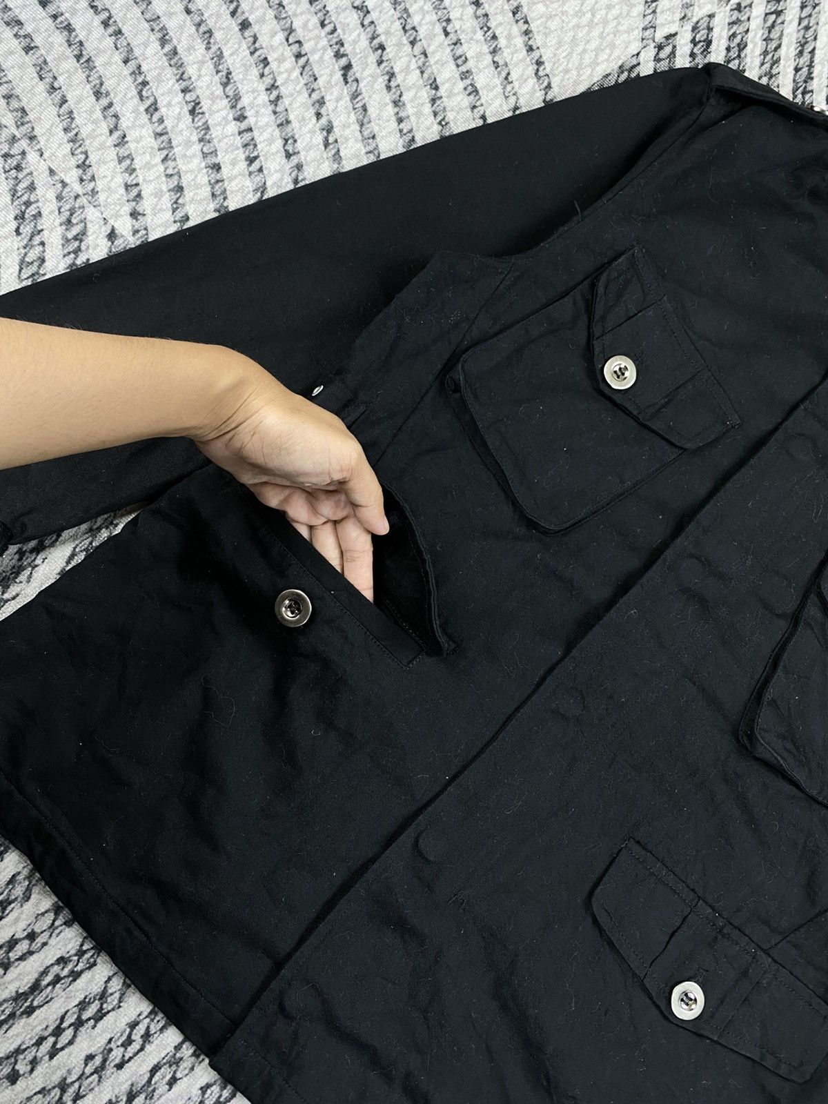 Japanese Brand Vtg Authentic Black Field HeavyWeight Multipocket Jacket Size US M / EU 48-50 / 2 - 7 Thumbnail