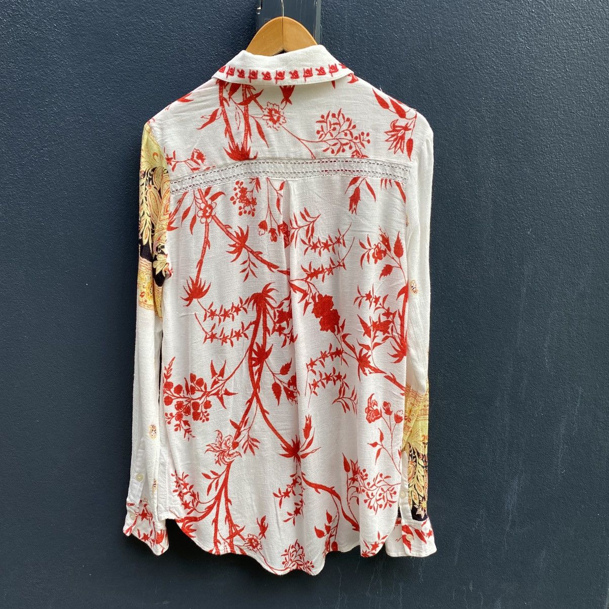 Desigual Desigual Floral Bohemian Long-Sleeve Shirt Size M / US 6-8 / IT 42-44 - 17 Thumbnail