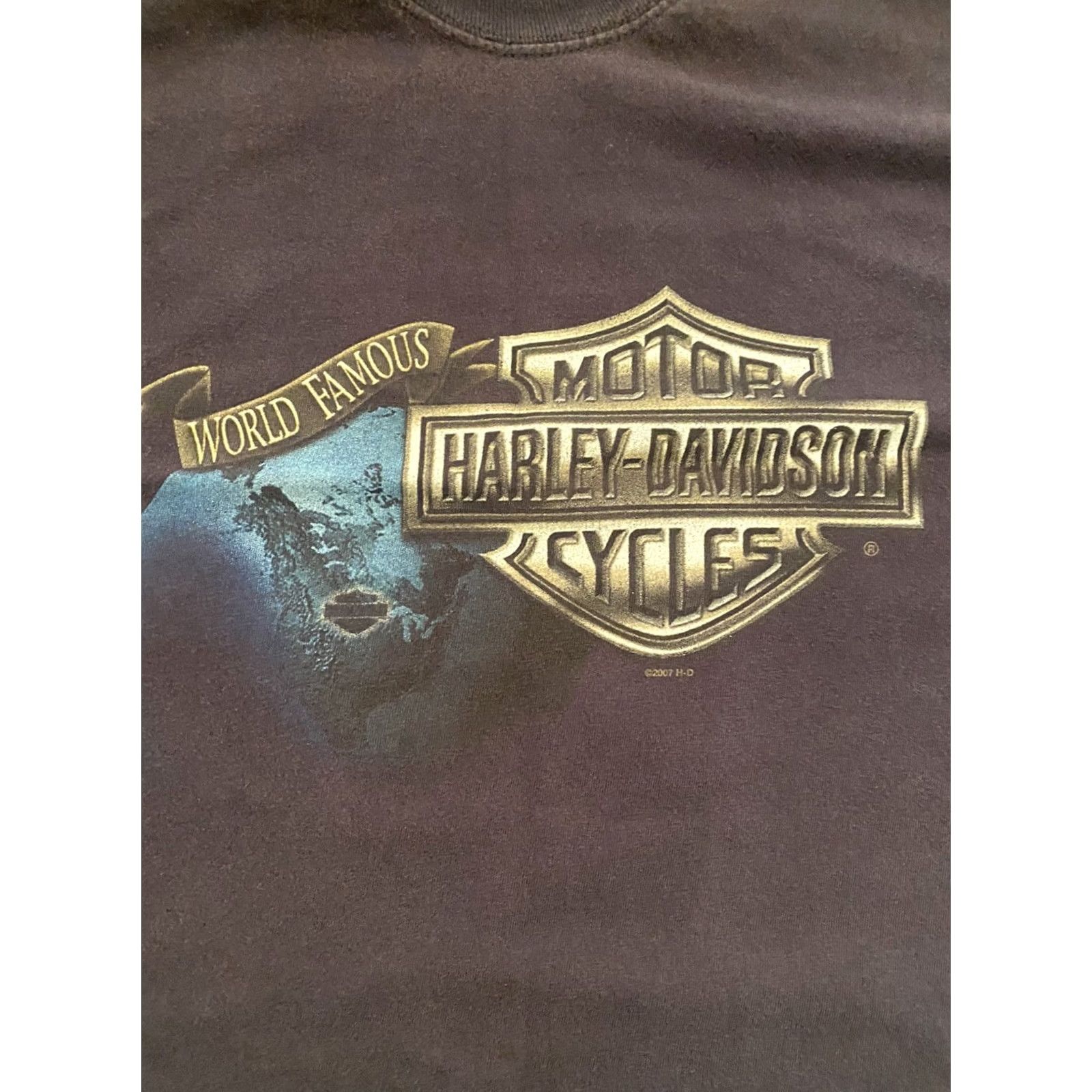 Harley Davidson Harley-Davidson T-Shirt World Famous Grand Canyon Mayer, CA Black 3XL Men Shirt Size US XXL / EU 58 / 5 - 3 Thumbnail