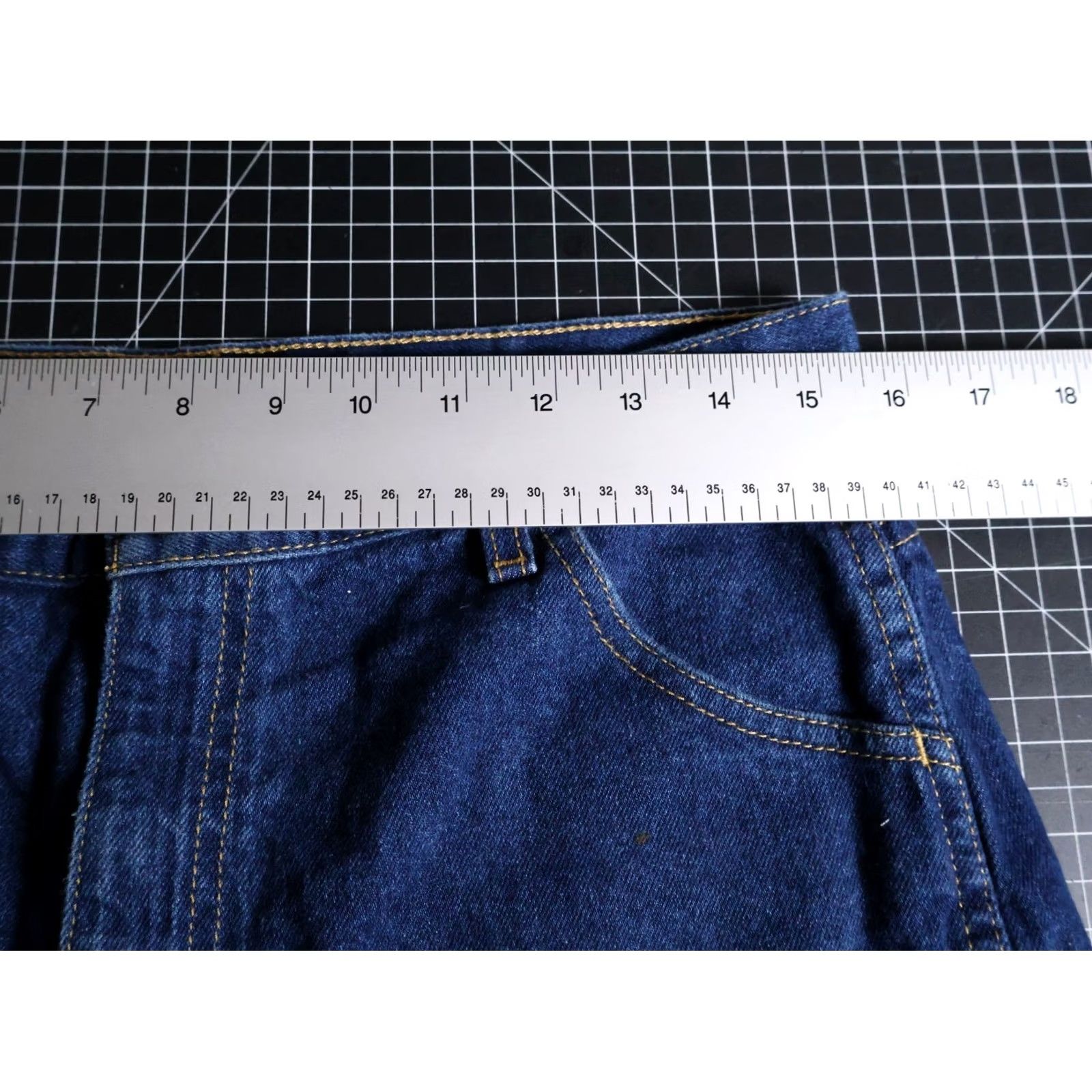 Ralph Lauren VINTAGE Polo Jeans Co Carpenter Jean Shorts Womens 20 Bermuda Denim 90s Retro Blue Jeans Polo Jeans Co Women 20 Size 24" / US 00 / IT 34 - 5 Thumbnail