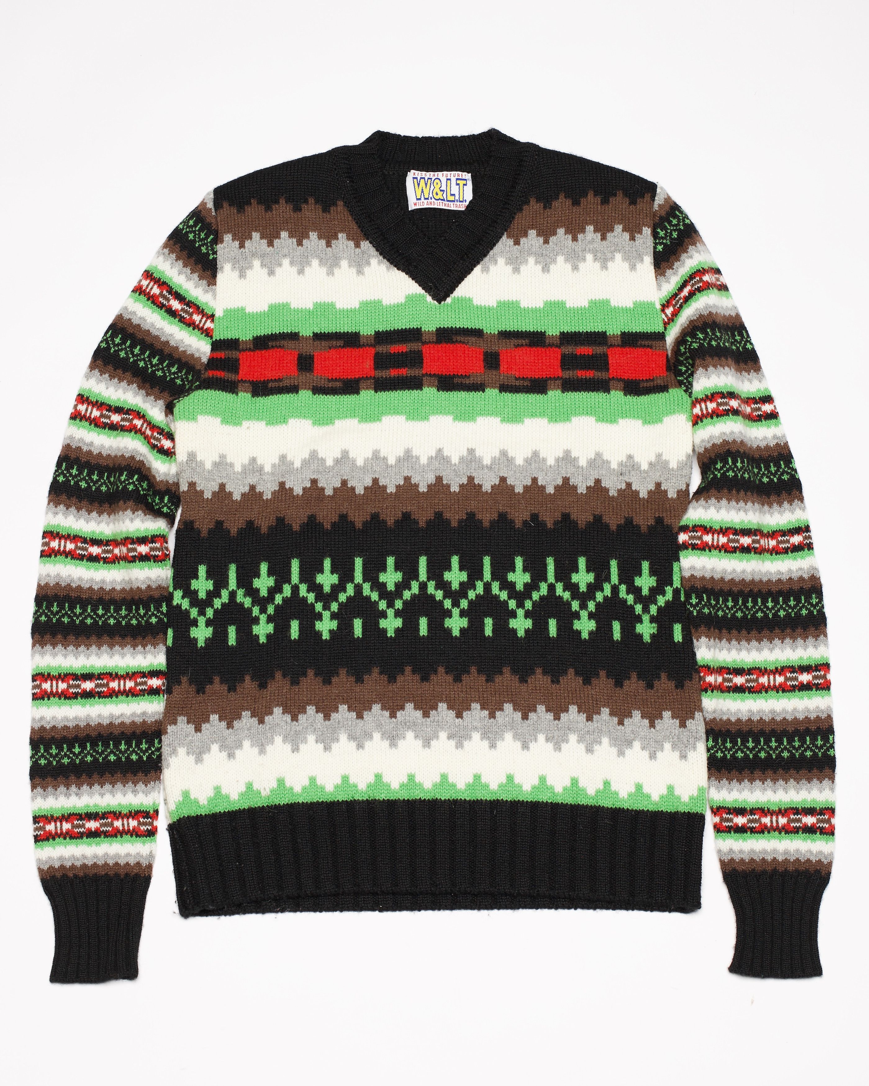 W&LT W&LT Autumn-Winter 1999/00 Digital Wool Knit Sweater Size US M / EU 48-50 / 2 - 1 Thumbnail