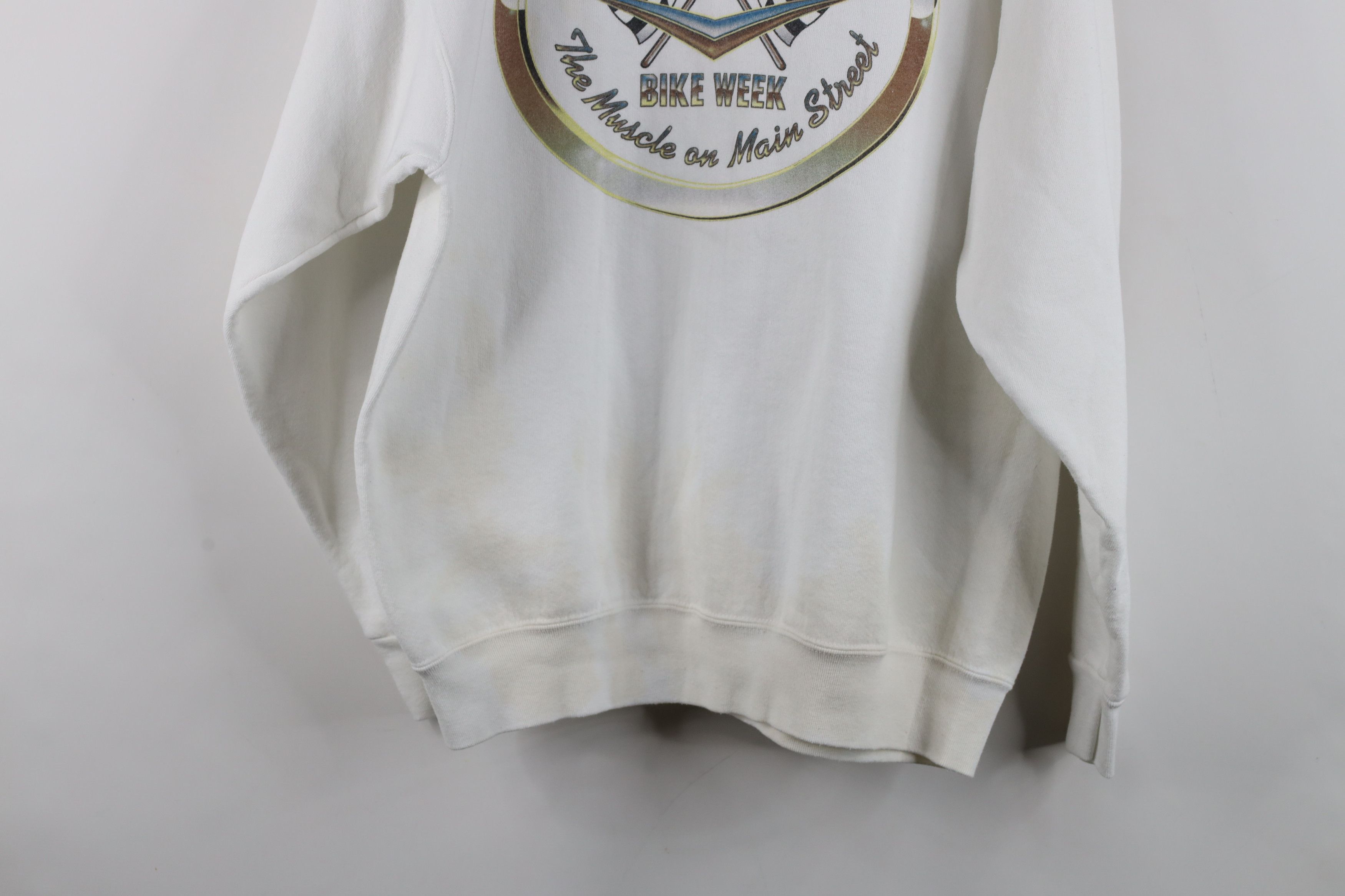 Vintage Vintage 90s 1997 Daytona Bike Week Motorcycle Sweatshirt USA Size US L / EU 52-54 / 3 - 15 Thumbnail