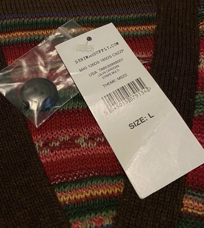 Denim & Supply Ralph Lauren Denim and Supply Ralph Lauren Cardigan Stripe Multi Size US L / EU 52-54 / 3 - 3 Thumbnail