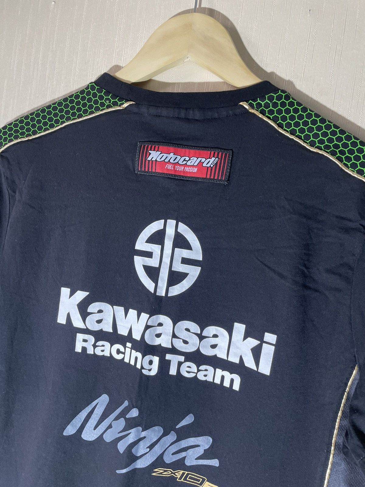 Vintage Kawasaki racing streetwear T shirt Size US L / EU 52-54 / 3 - 14 Thumbnail