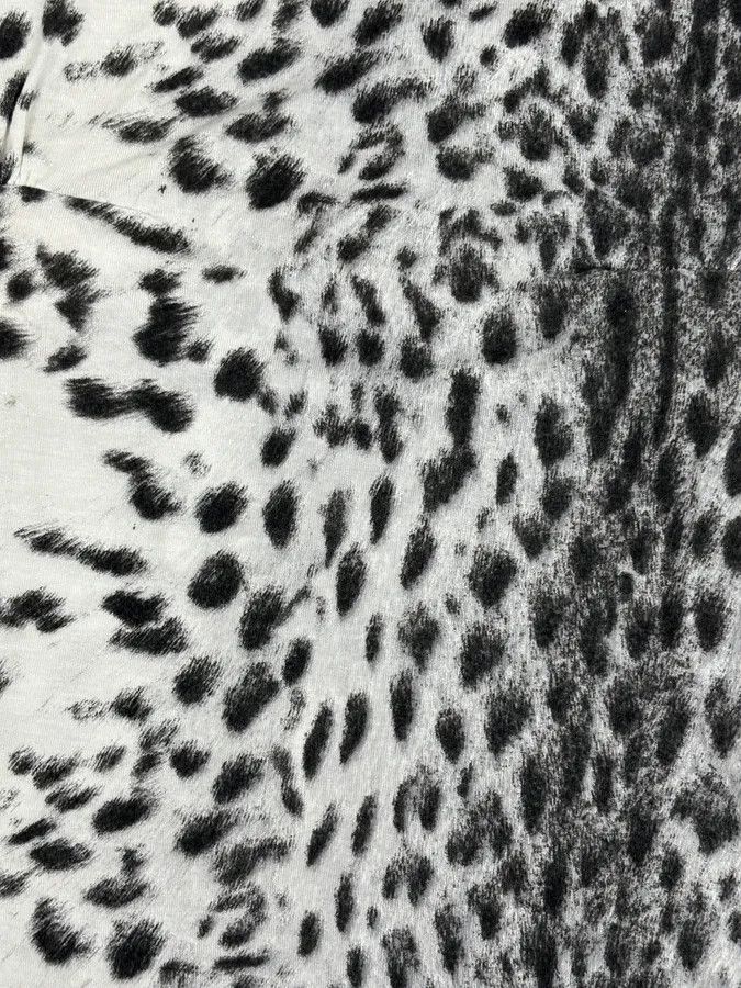 Roberto Cavalli Roberto Cavalli Black White Leopard Print T-Shirt Size S / US 4 / IT 40 - 9 Thumbnail