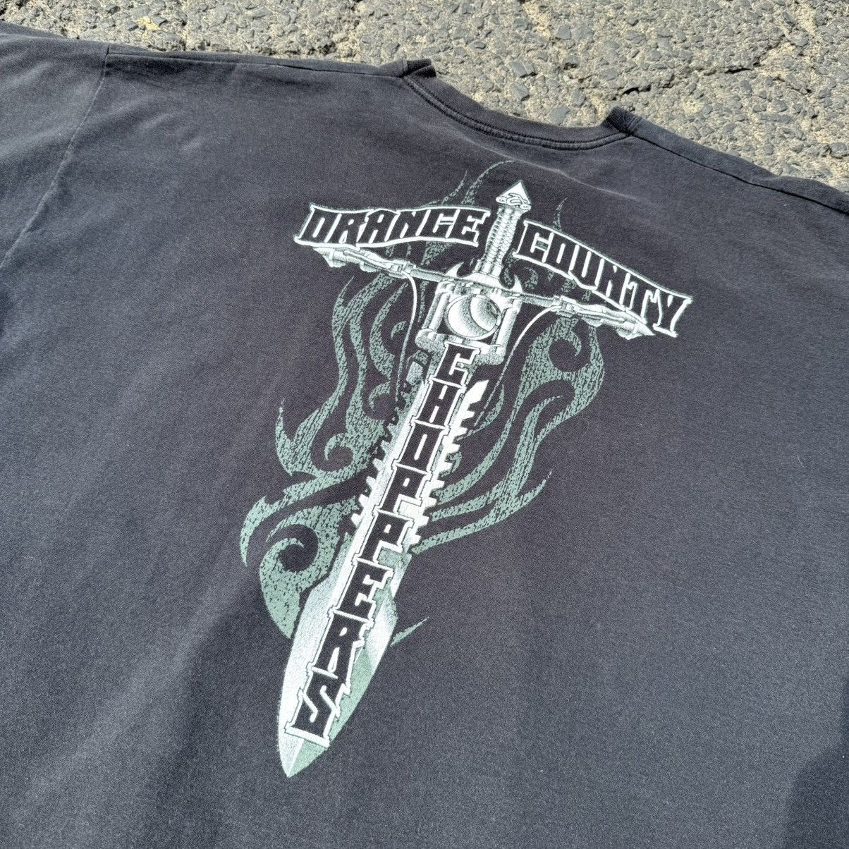 West Coast Choppers Orange Country Choppers Vintage Washed Tee WCC Harley 00s Size US XL / EU 56 / 4 - 9 Thumbnail