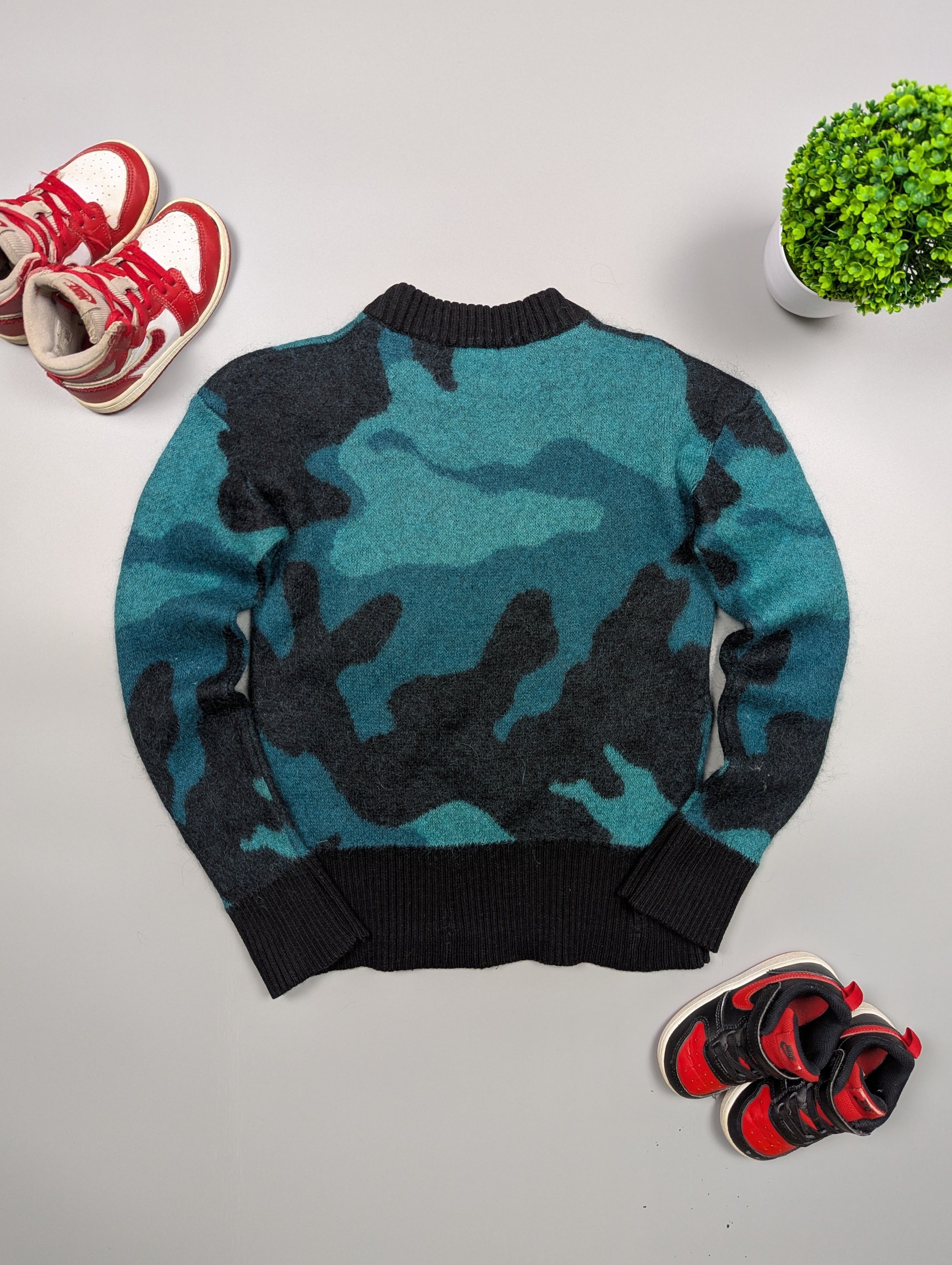 Diesel DIESEL Women's Camouflage Trendy Wool Y2k Sweater Size XS / US 0-2 / IT 36-38 - 7 Thumbnail