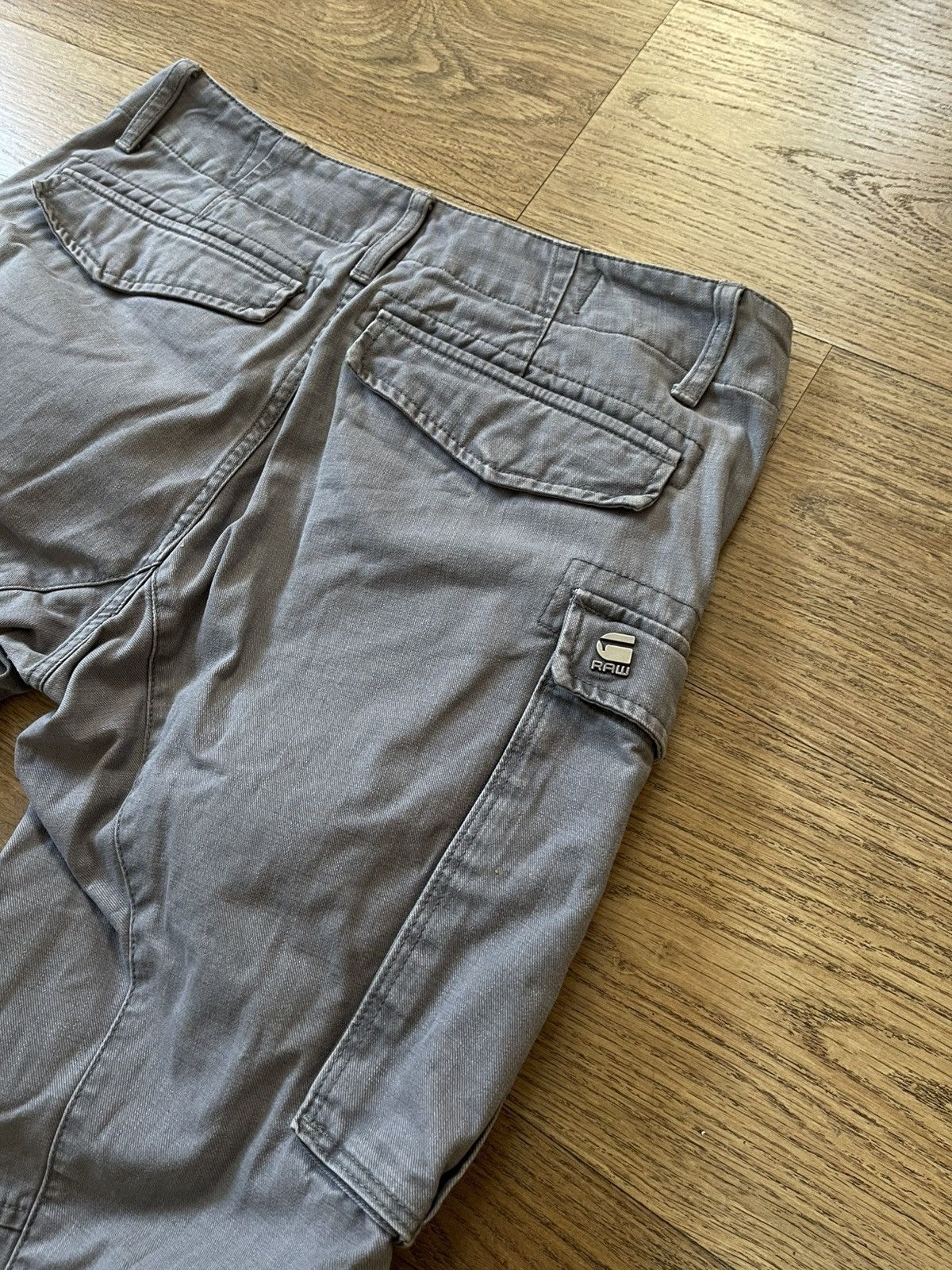 G-Star G-Star Rovic Zip 3D Regular Tapered Gray Cargo Pants Size US 31 - 13 Thumbnail