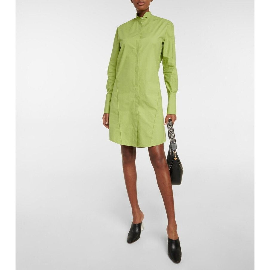Loewe Loewe Cotton shirt dress in Lime Green sz FR 38 US 4-6 Size S / US 4 / IT 40 - 1 Thumbnail