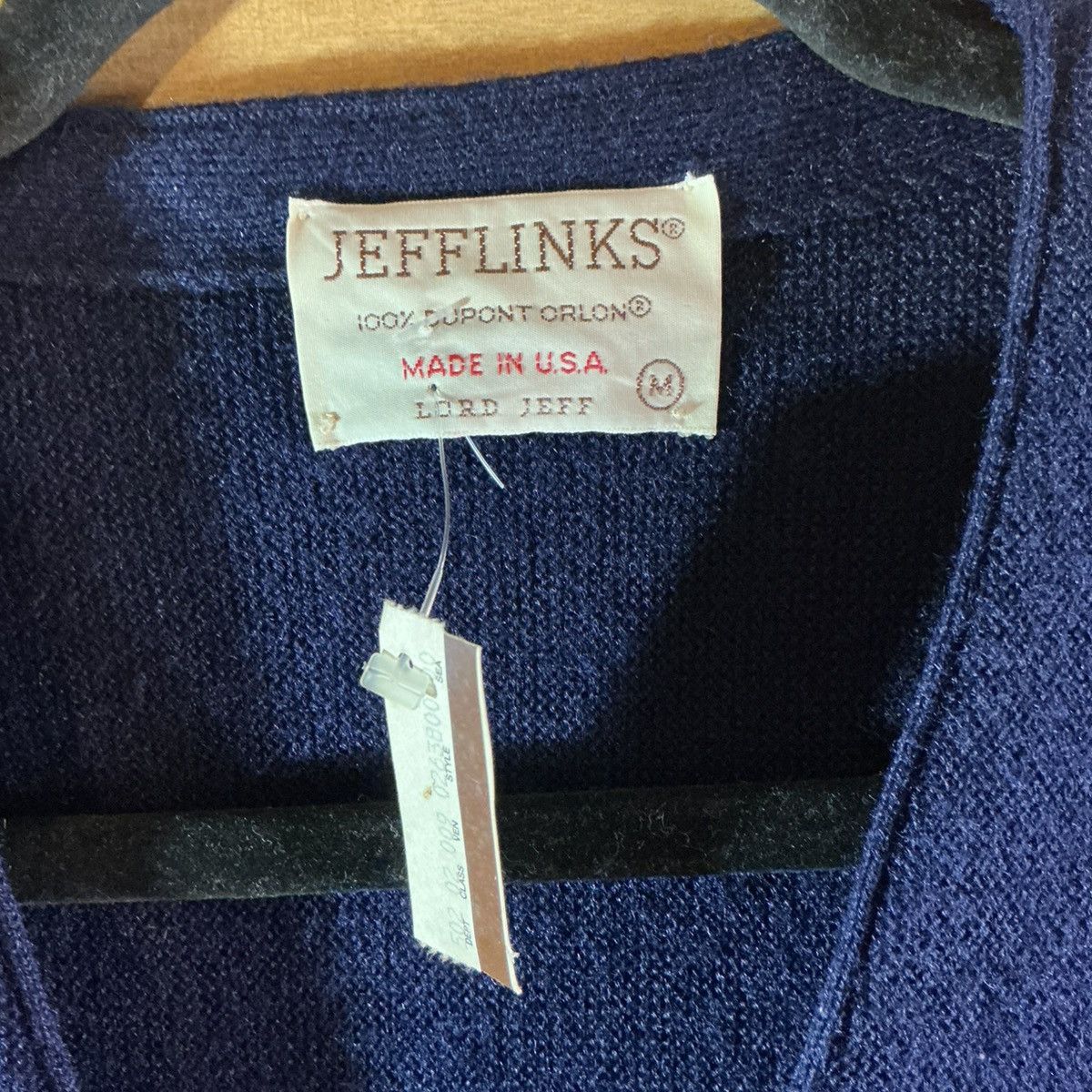 Other Jefflinks Lord Jeff Vintage 60-70’s Men's M Navy Cardigan Size US M / EU 48-50 / 2 - 2 Thumbnail
