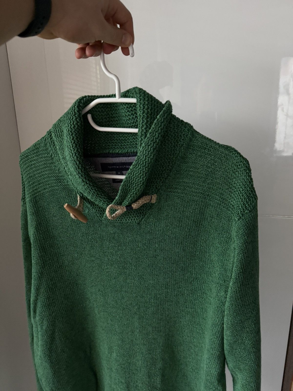 Tommy Hilfiger Tommy Hilfiger Linen Cotton Green Mens Sweater Size US M / EU 48-50 / 2 - 6 Thumbnail