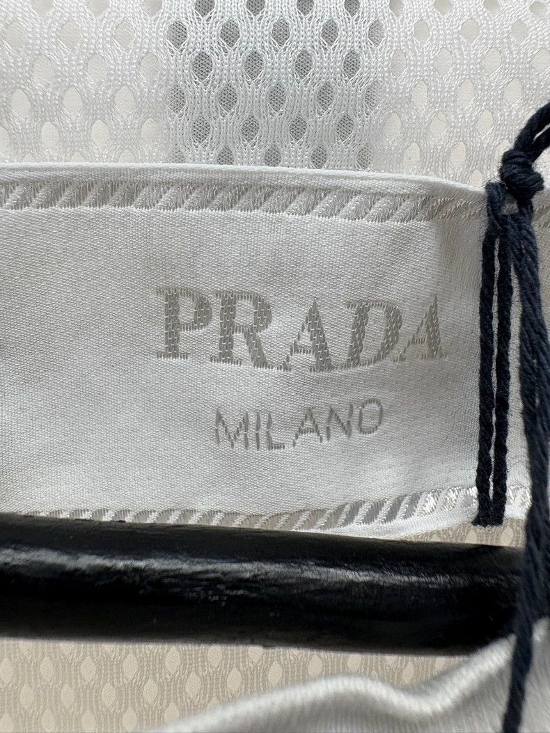 Prada Prada White Logo Short Sleeve TShirt -2505 Size US L / EU 52-54 / 3 - 7 Thumbnail