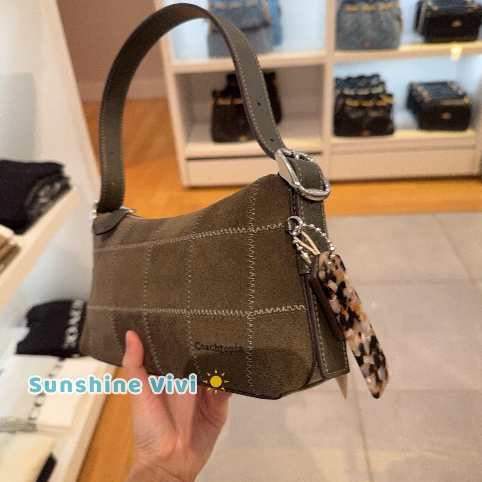 Coach NWT Coach Alter/Ego Small Slouchy Shoulder Bag CEF97 olive Size ONE SIZE - 10 Thumbnail
