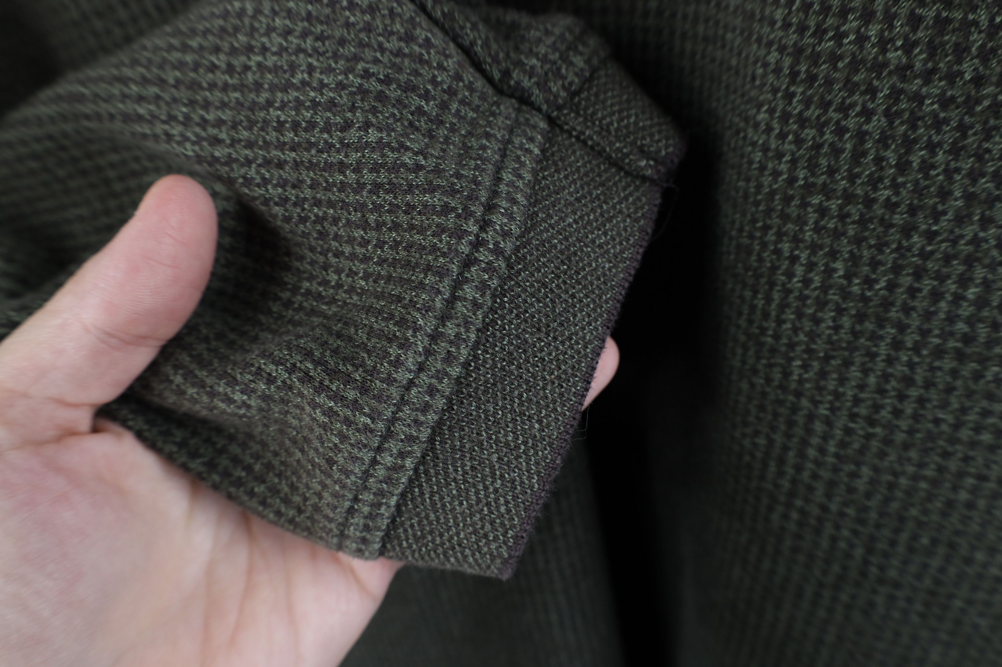 Vintage Vintage 90s Streetwear Houndstooth Long Sleeve Rugby Polo Size US XL / EU 56 / 4 - 7 Thumbnail