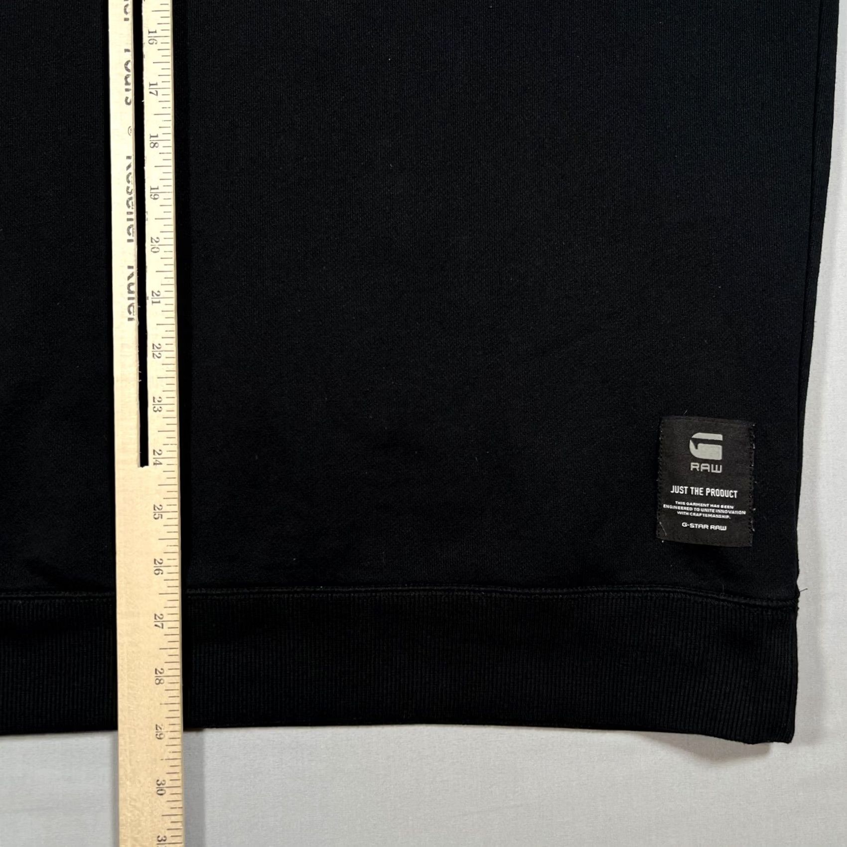 Vintage G-Star RAW Mens XL Black Logo Pullover Sweatshirt Size US XL / EU 56 / 4 - 7 Thumbnail