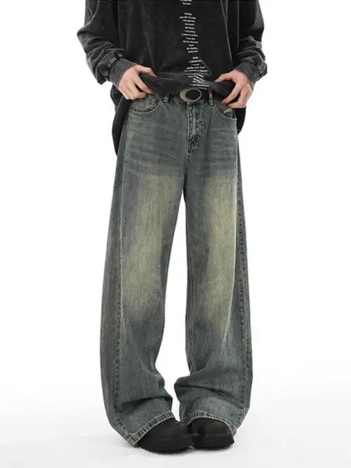VIBE High street Y2K hip hop baggy wash jeans Size US 30 / EU 46 - 1 Thumbnail