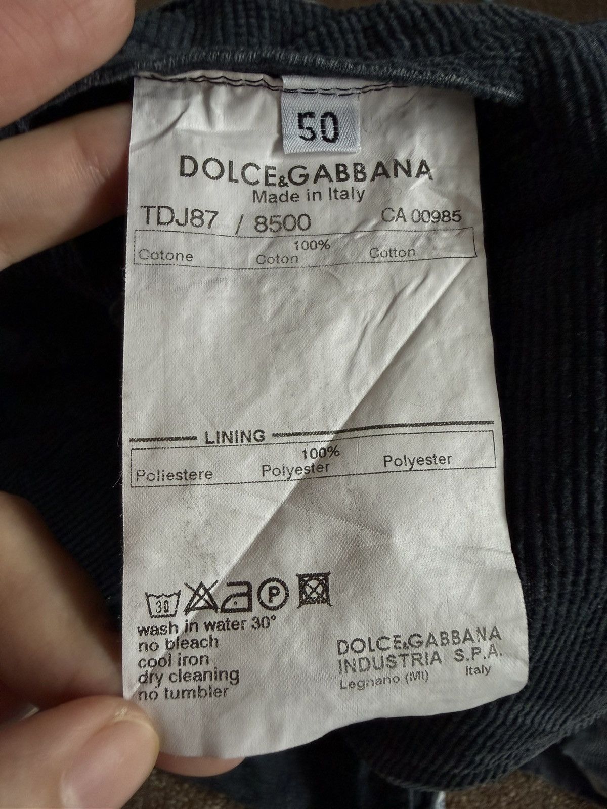Dolce & Gabbana Vintage Dolce & Gabbana Button Ups Corduroy Denim Jacket Size US M / EU 48-50 / 2 - 12 Thumbnail
