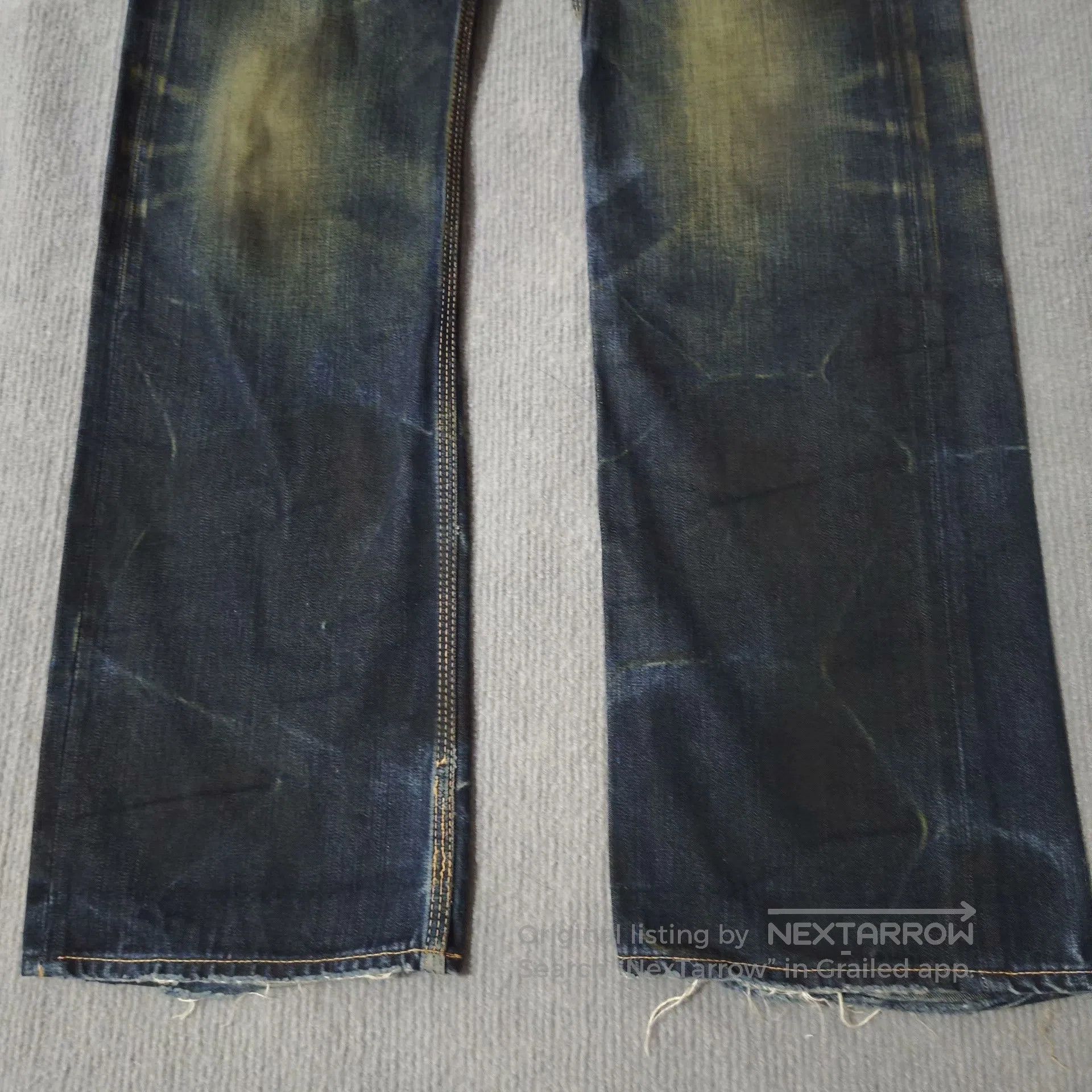 ANACHRONORM Anachronorm Japanese Oil Stain Straight Jeans. Size US 32 / EU 48 - 3 Thumbnail