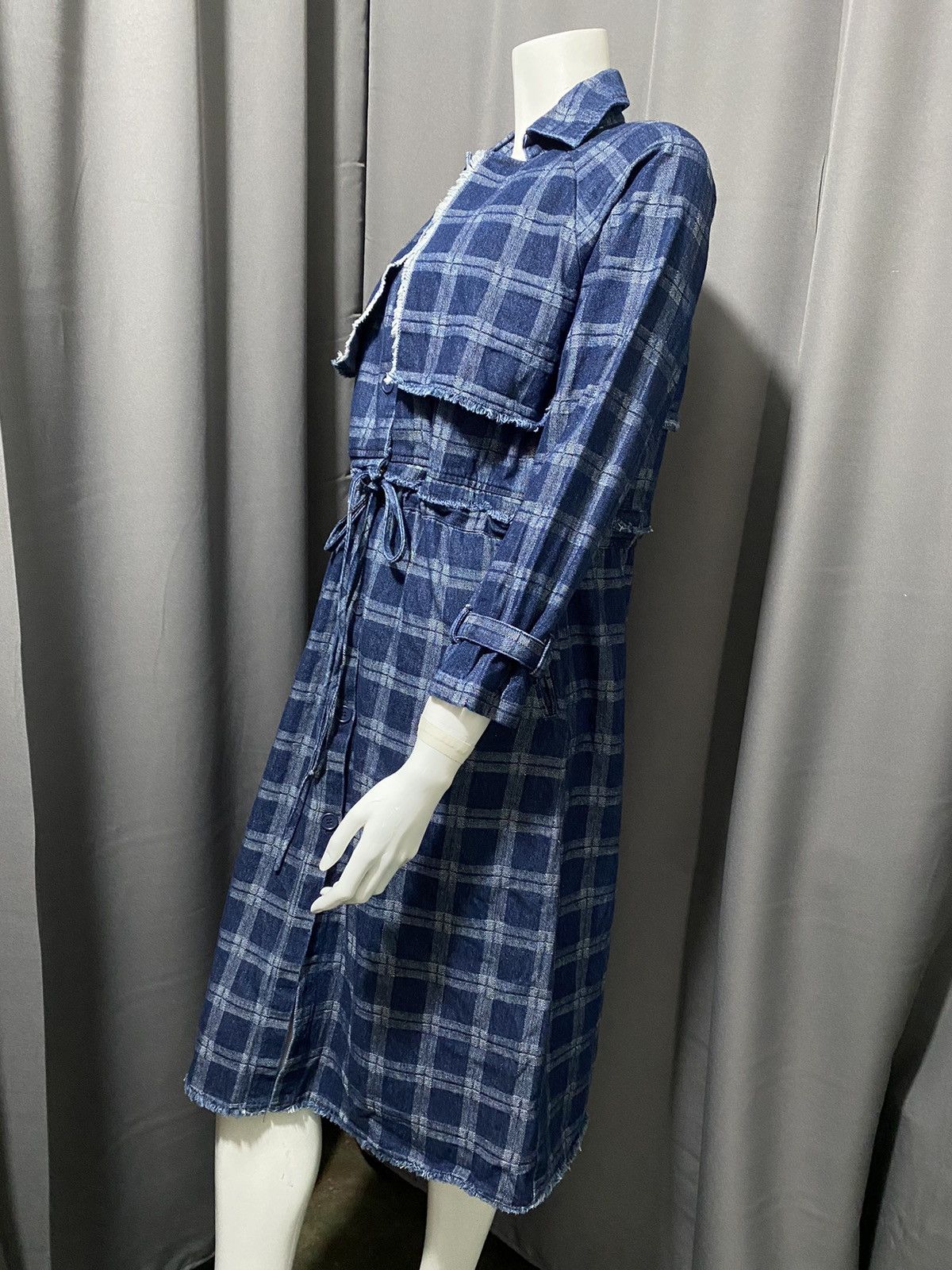 Japanese Brand Birthwork of Sanity Heart- 2in1- Denim Dress Size M / US 6-8 / IT 42-44 - 3 Thumbnail