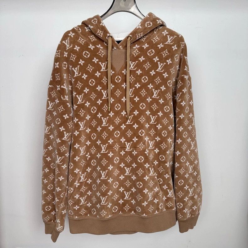 Louis Vuitton Louis Vuitton Khaki Patchwork Hoodie Jacket Size US M / EU 48-50 / 2 - 1 Thumbnail