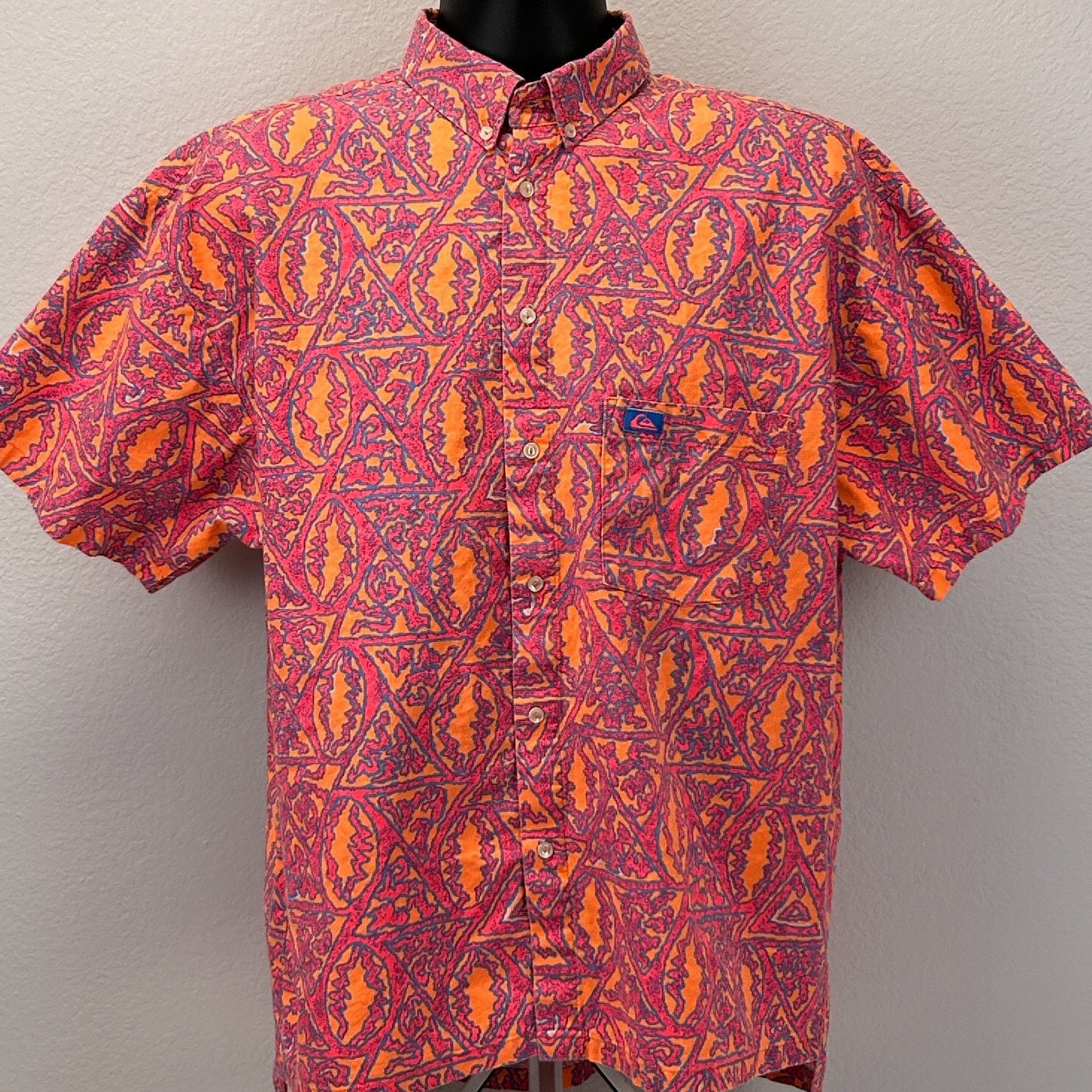 Quiksilver Vintage 80s 90s Quiksilver Button Front Shirt M Medium Size US M / EU 48-50 / 2 - 2 Thumbnail