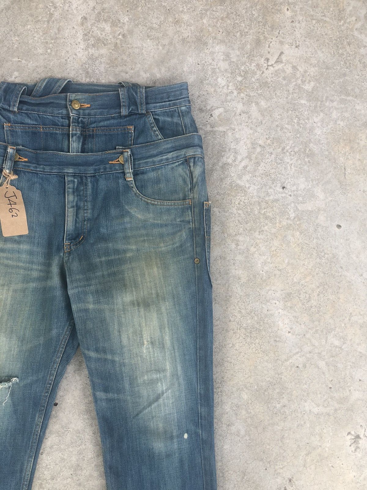 Issey Miyake Japanese Mercibeaucoup Double Waist Distressed Issey Miyake Size US 31 - 6 Thumbnail
