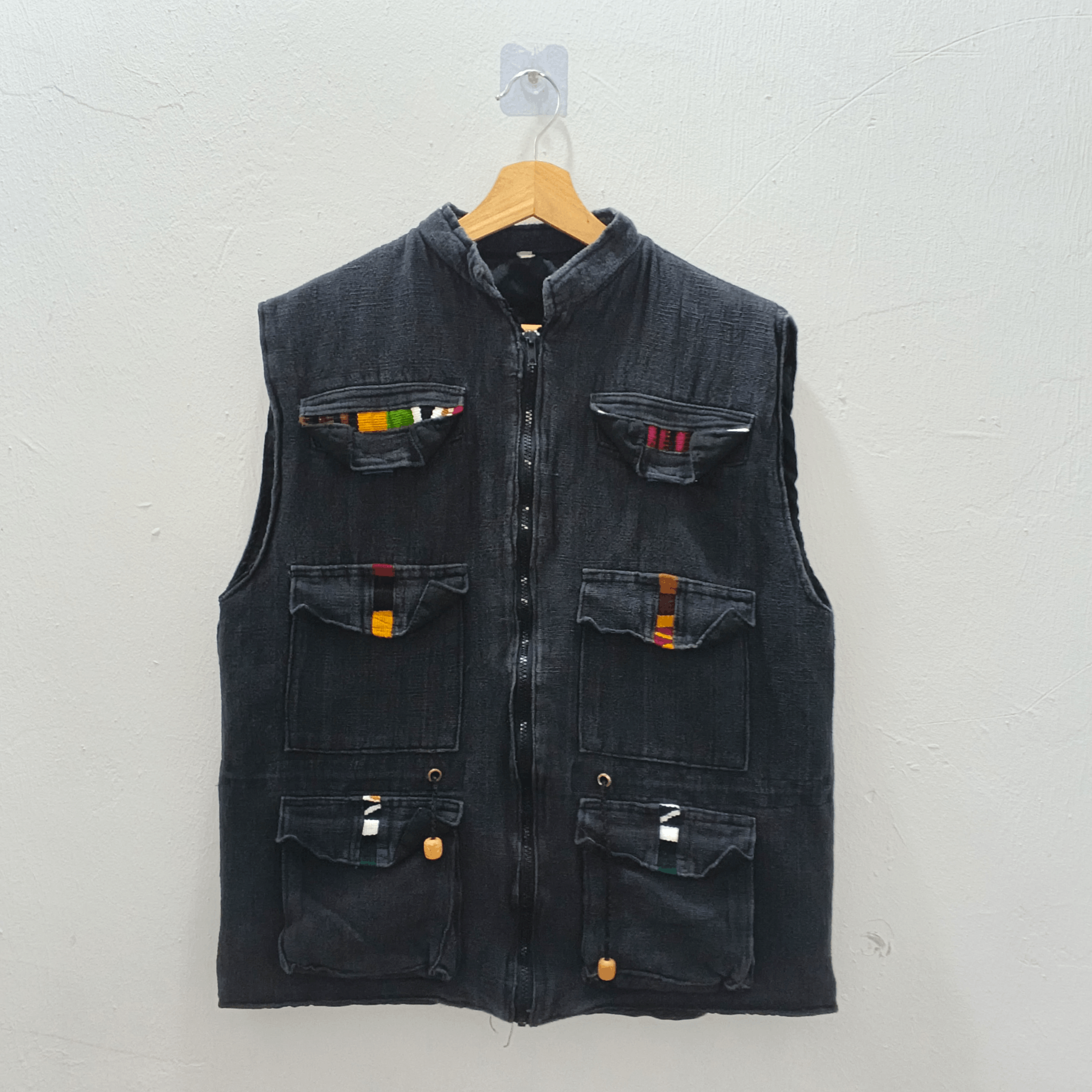 Vintage Vintage 80's Guatamelan Mexican Tactical Vest Jacket Size L Size US L / EU 52-54 / 3 - 1 Thumbnail