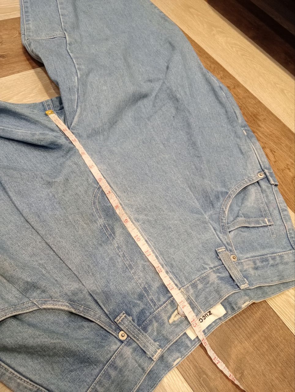 Issey Miyake RARE ZUCCA BY ISSEY MIYAKE BALLOON BAGGY BLUE DENIM PANTS Size US 31 - 16 Thumbnail