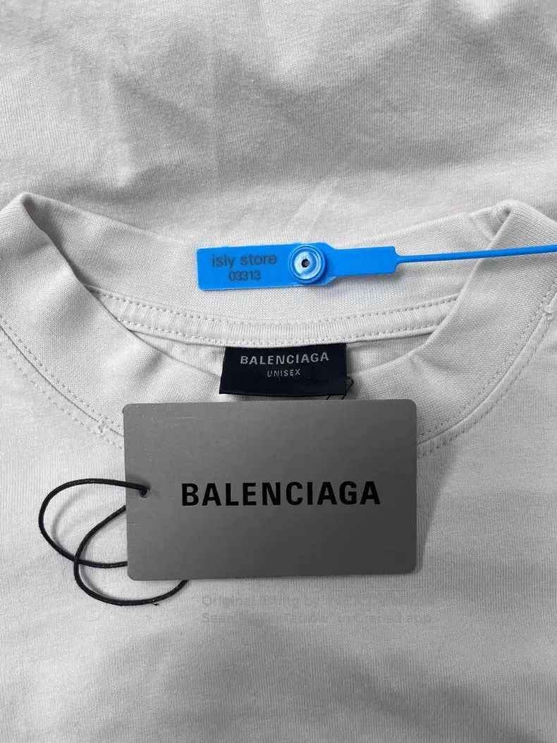 Balenciaga Balenciaga Logo Print Loose Round Neck Short Sleeve T-Shir Size US S / EU 44-46 / 1 - 4 Thumbnail