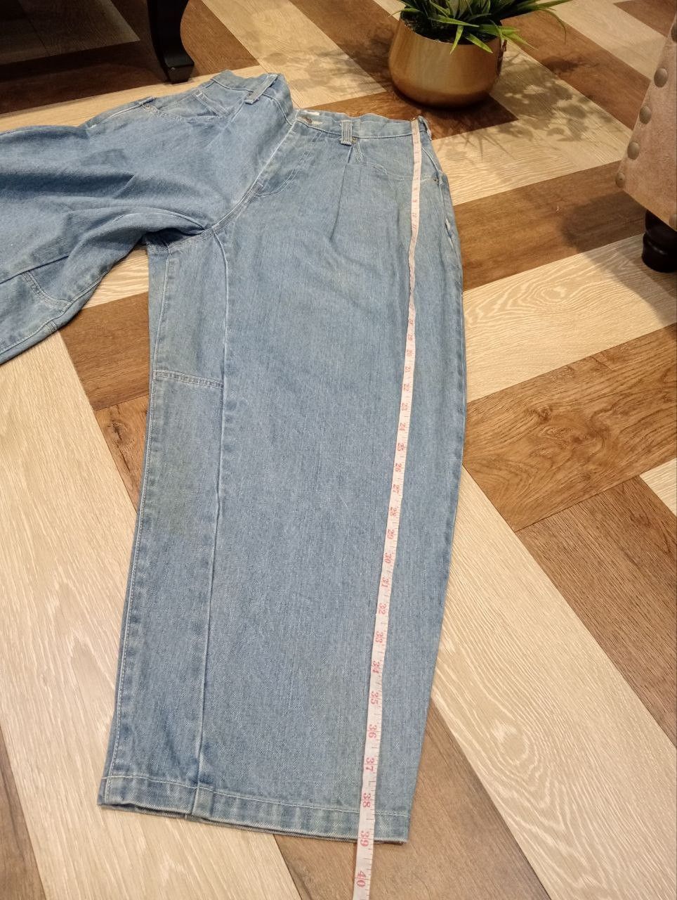 Issey Miyake RARE ZUCCA BY ISSEY MIYAKE BALLOON BAGGY BLUE DENIM PANTS Size US 31 - 18 Thumbnail