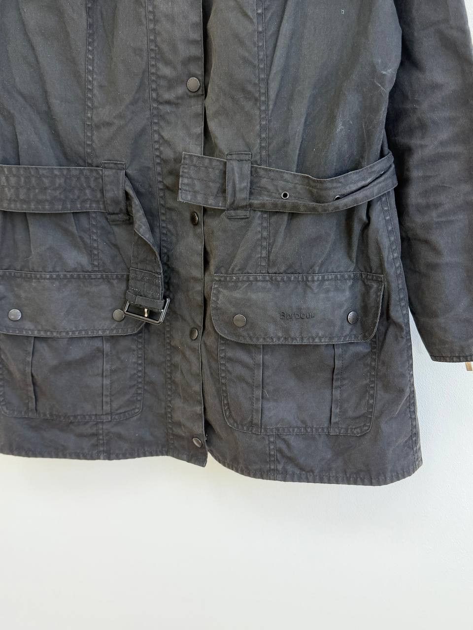 Barbour Barbour International Waxed Quilted Belted Jacket! Size - M! Size US M / EU 48-50 / 2 - 11 Thumbnail