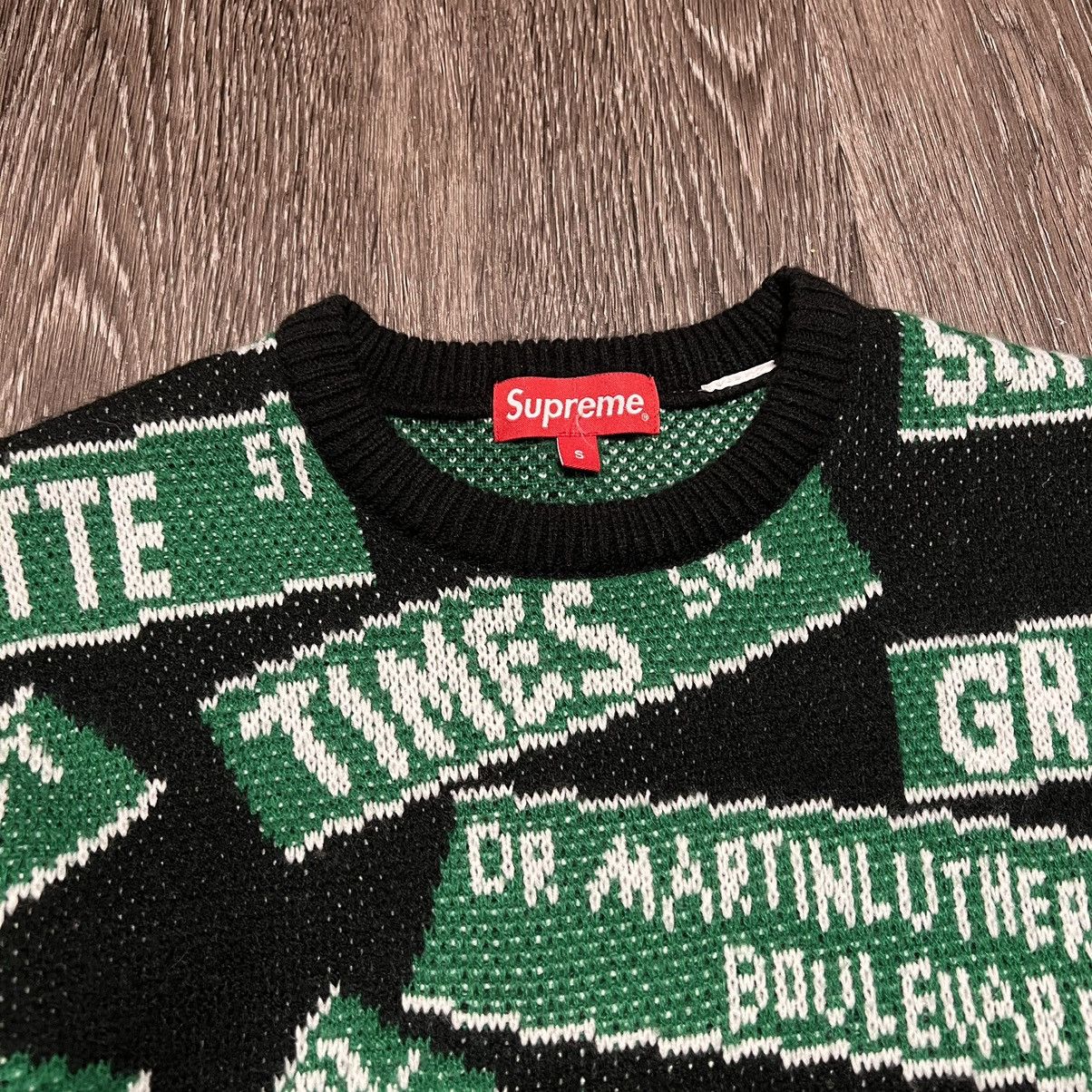 Supreme SUPREME Street Sign Sweater Size US S / EU 44-46 / 1 - 3 Thumbnail