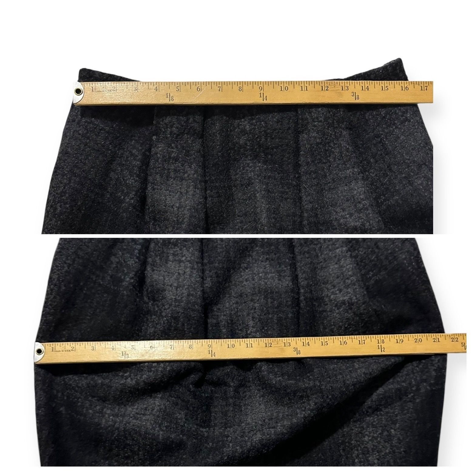 Prada Prada FW2009 Gray Plaid Wool Pencil Skirt IT 46 Made in Ital Size 32" / US 10 / IT 46 - 9 Thumbnail