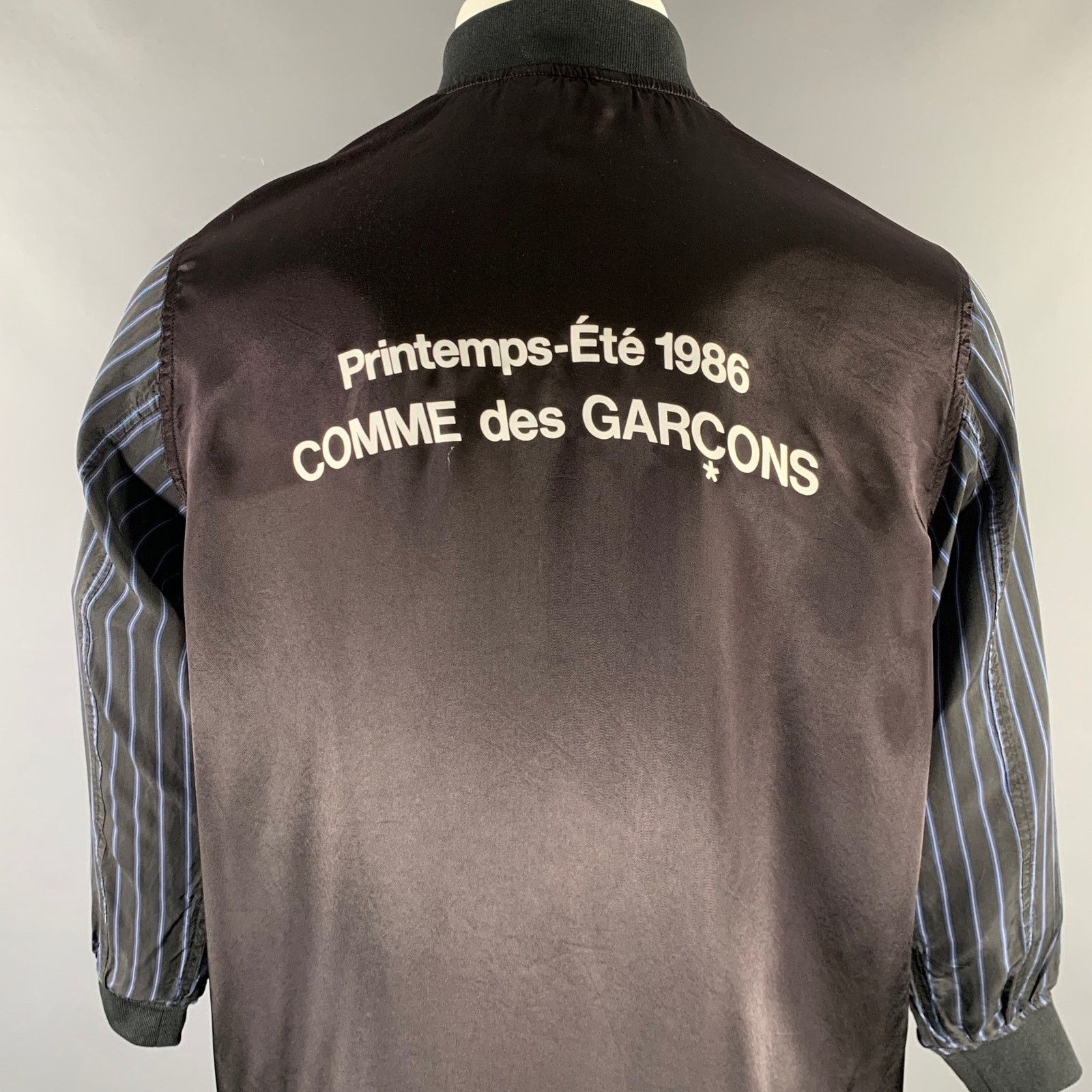 Comme des Garcons COMME des GARCONS Size S Black Cupro Buttoned Coat Size US S / EU 44-46 / 1 - 2 Thumbnail