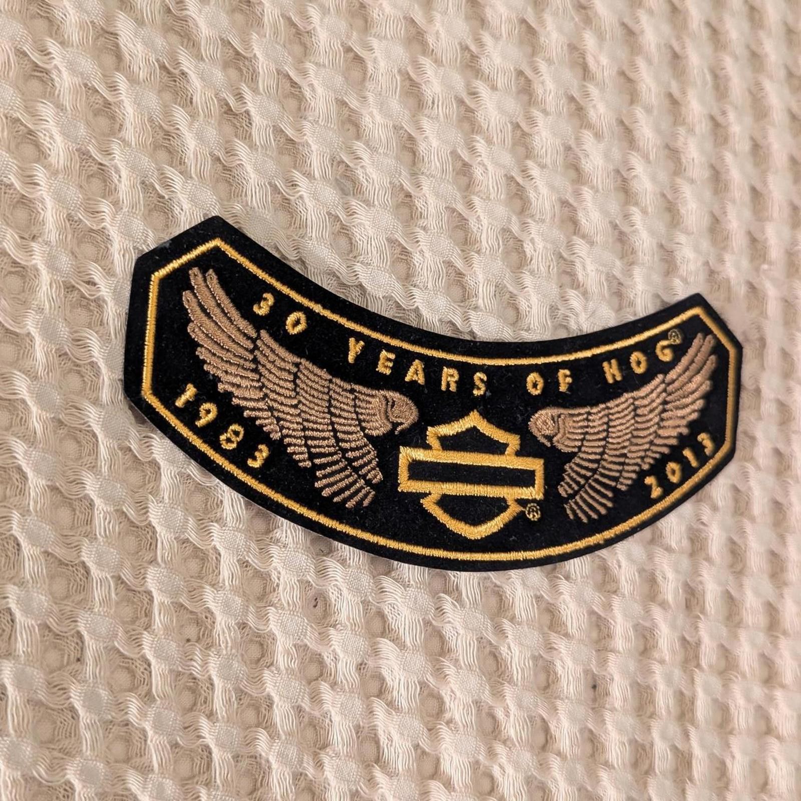 Harley Davidson 30 Years HOG Winged Patch • Harley Y2K Biker Size ONE SIZE - 3 Thumbnail