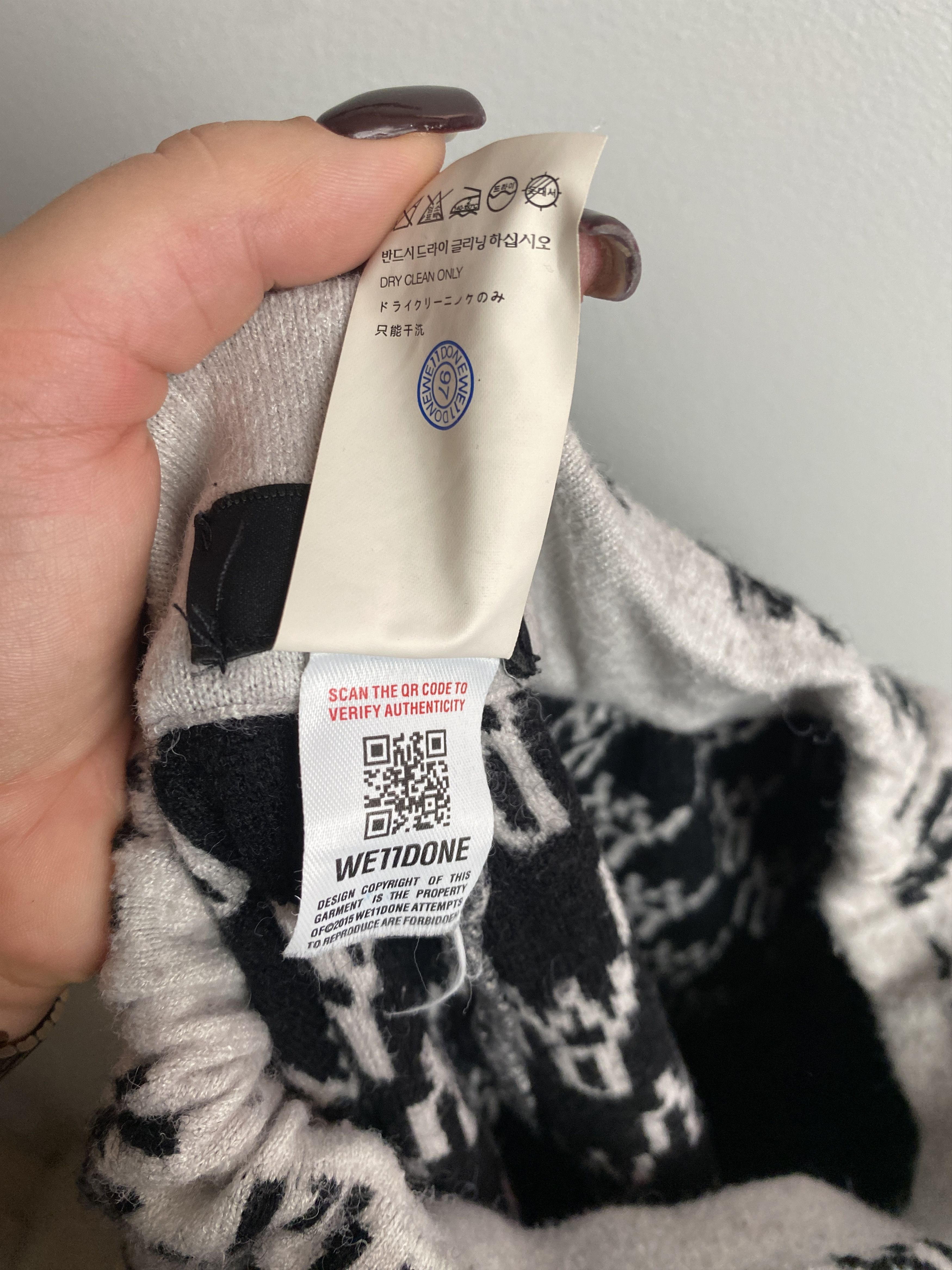 WE11DONE WE11DONE all over logo printed sweatpants joggers Size 28" / US 6 / IT 42 - 6 Thumbnail