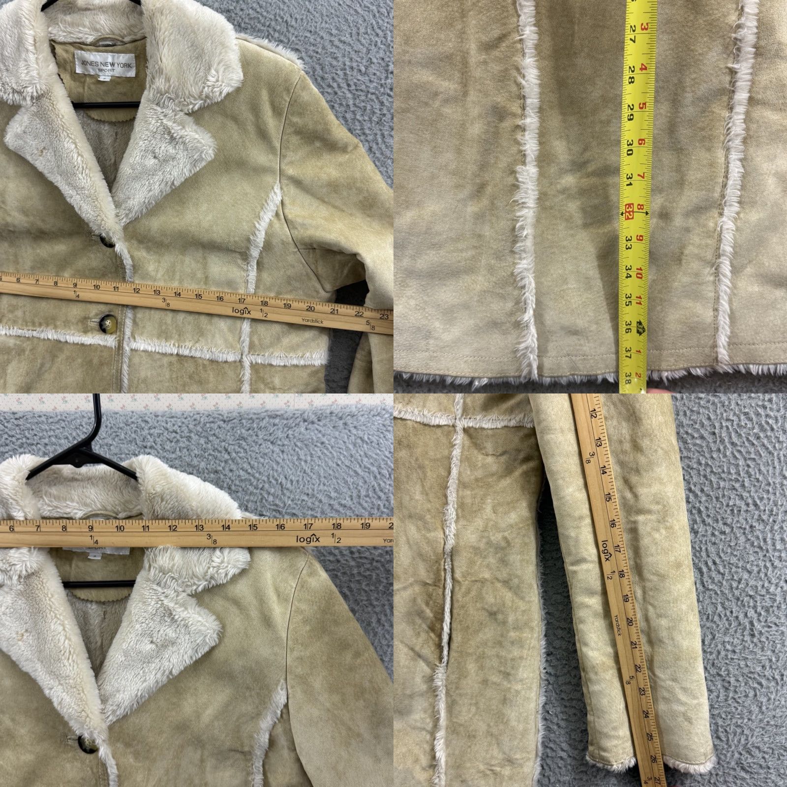 Jones New York VINTAGE Jones New York Coat Womens Small Brown Leather Suede 90s Sport Outdoor Fashion Bohemian Retro 90s City Designer Mens Womens Boys Girls Size S / US 4 / IT 40 - 9 Thumbnail
