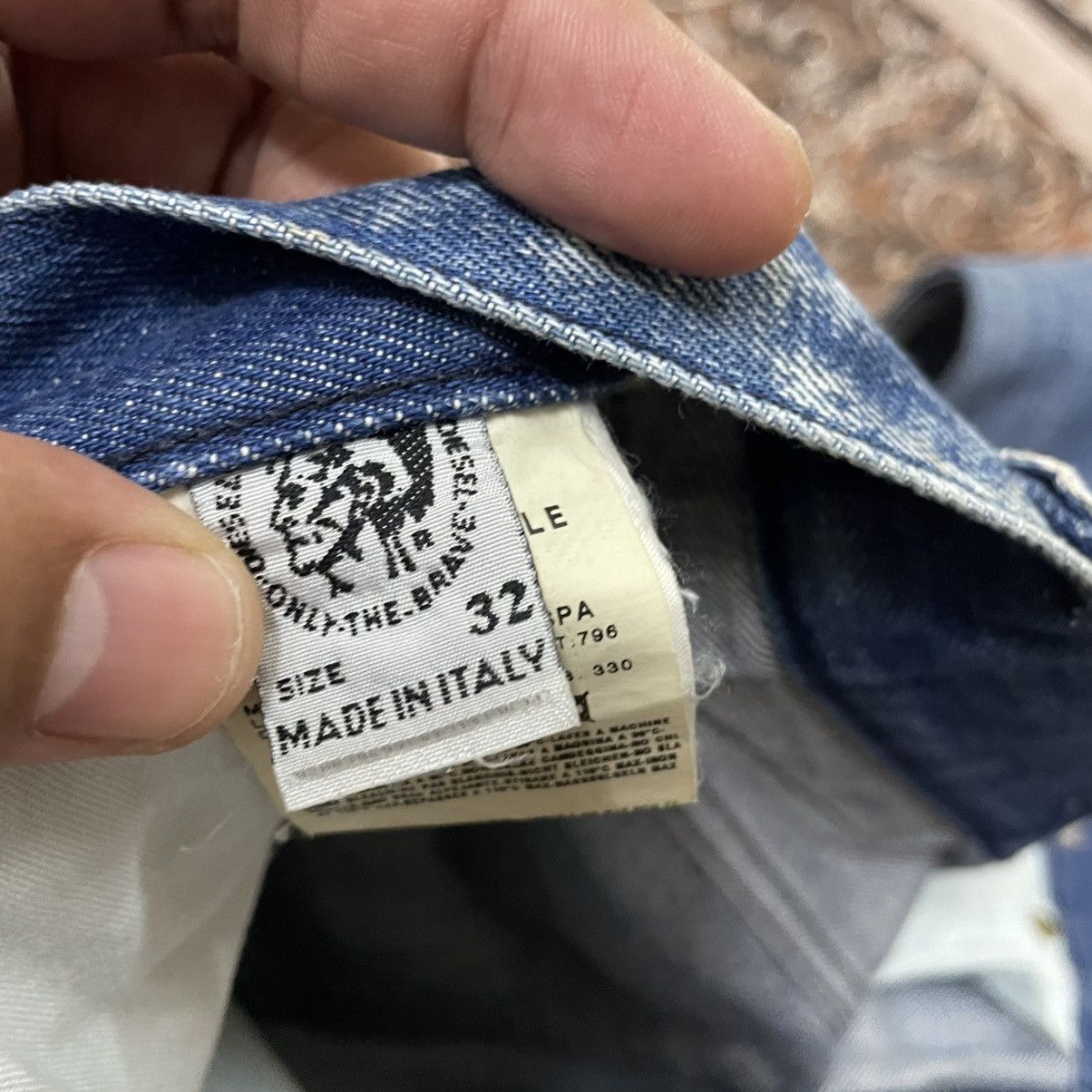 Diesel 🔥Vintage Diesel Industry Stoned Washed Ripped Distress Jeans Size US 32 / EU 48 - 17 Thumbnail