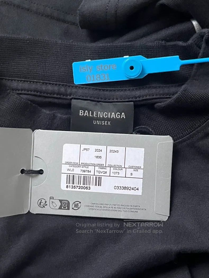 Balenciaga Balenciaga Letter print worn short sleeve round neck T-shi Size S / US 4 / IT 40 - 5 Thumbnail