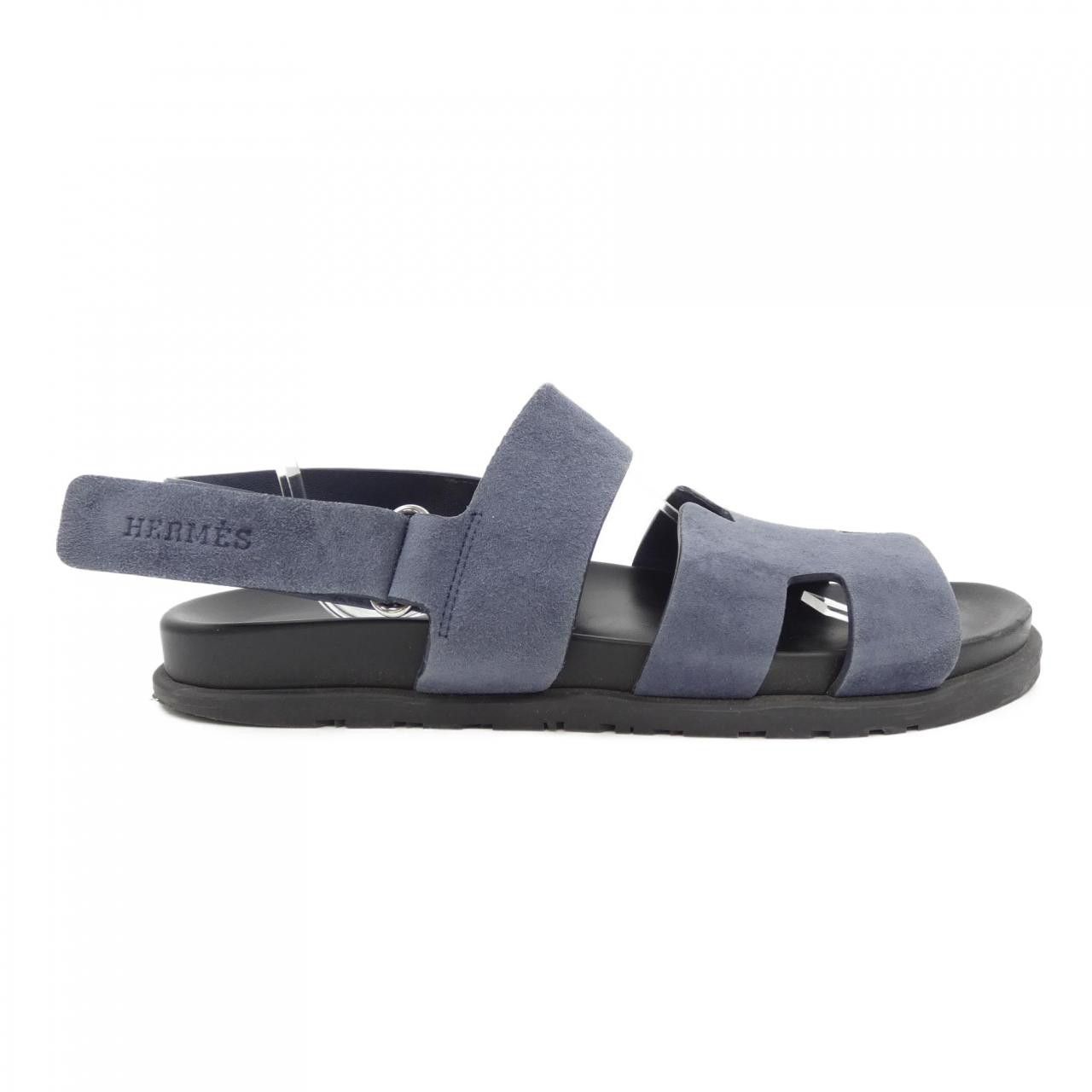 Hermes Hermès Sandal Chevre Velours Sandals 42 Suede Shoes DUTY FREE for USA