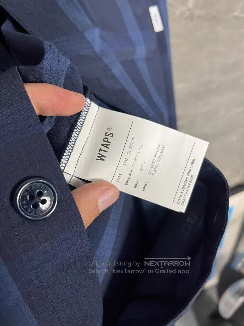 Wtaps Wtaps Blue checkered shirt Size US M / EU 48-50 / 2 - 3 Thumbnail