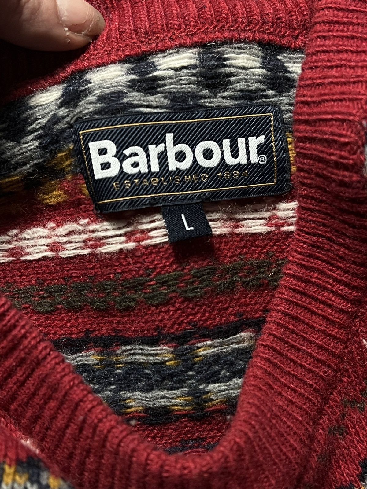 Barbour Vintage coogi style sweater classic England sweater y2k Size US L / EU 52-54 / 3 - 11 Thumbnail