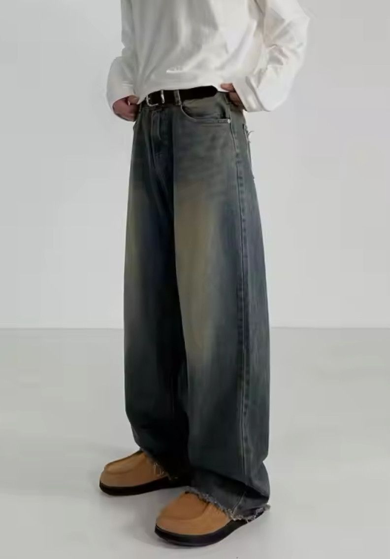 Japanese Brand × Jean Retro Loose Water Washed Jeans Size US 33 - 2 Thumbnail