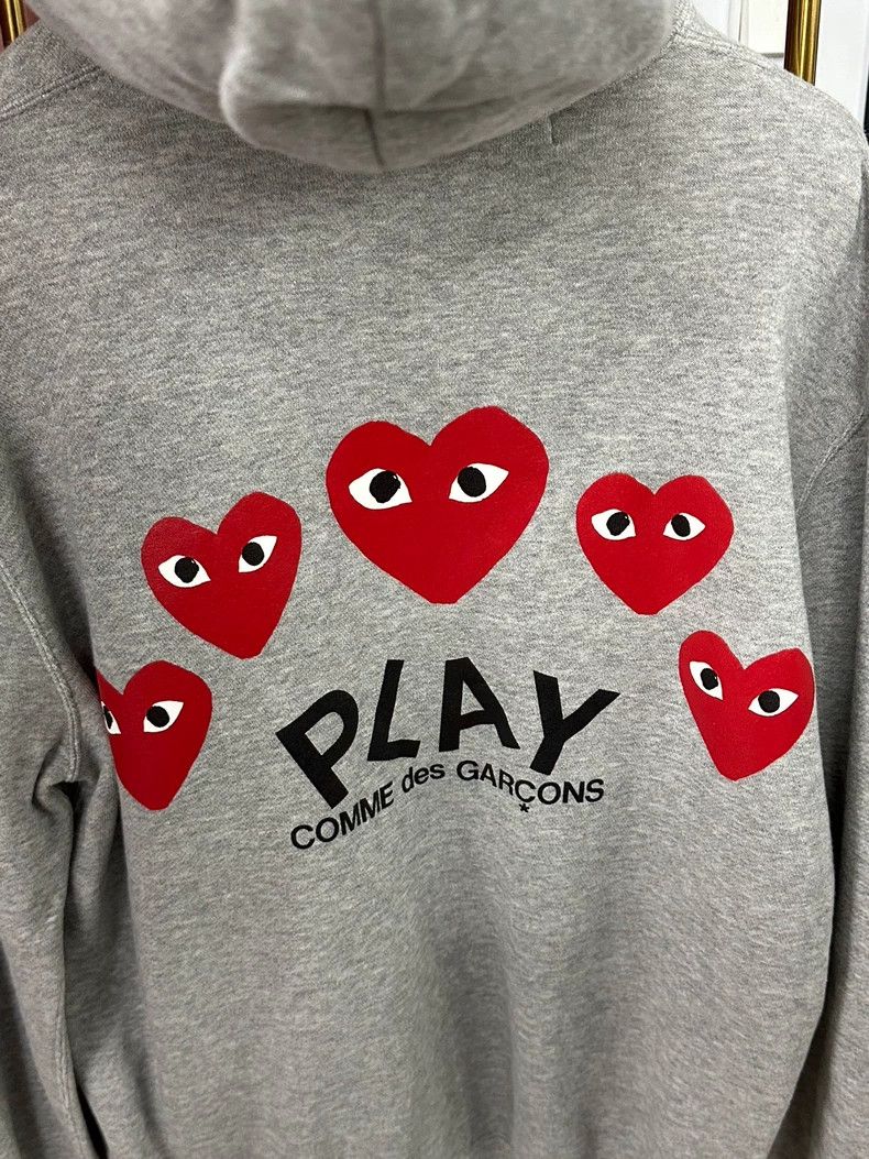 Comme des Garcons Comme des Garcons Grey love zipper hooded sweater coat Size M / US 6-8 / IT 42-44 - 4 Thumbnail