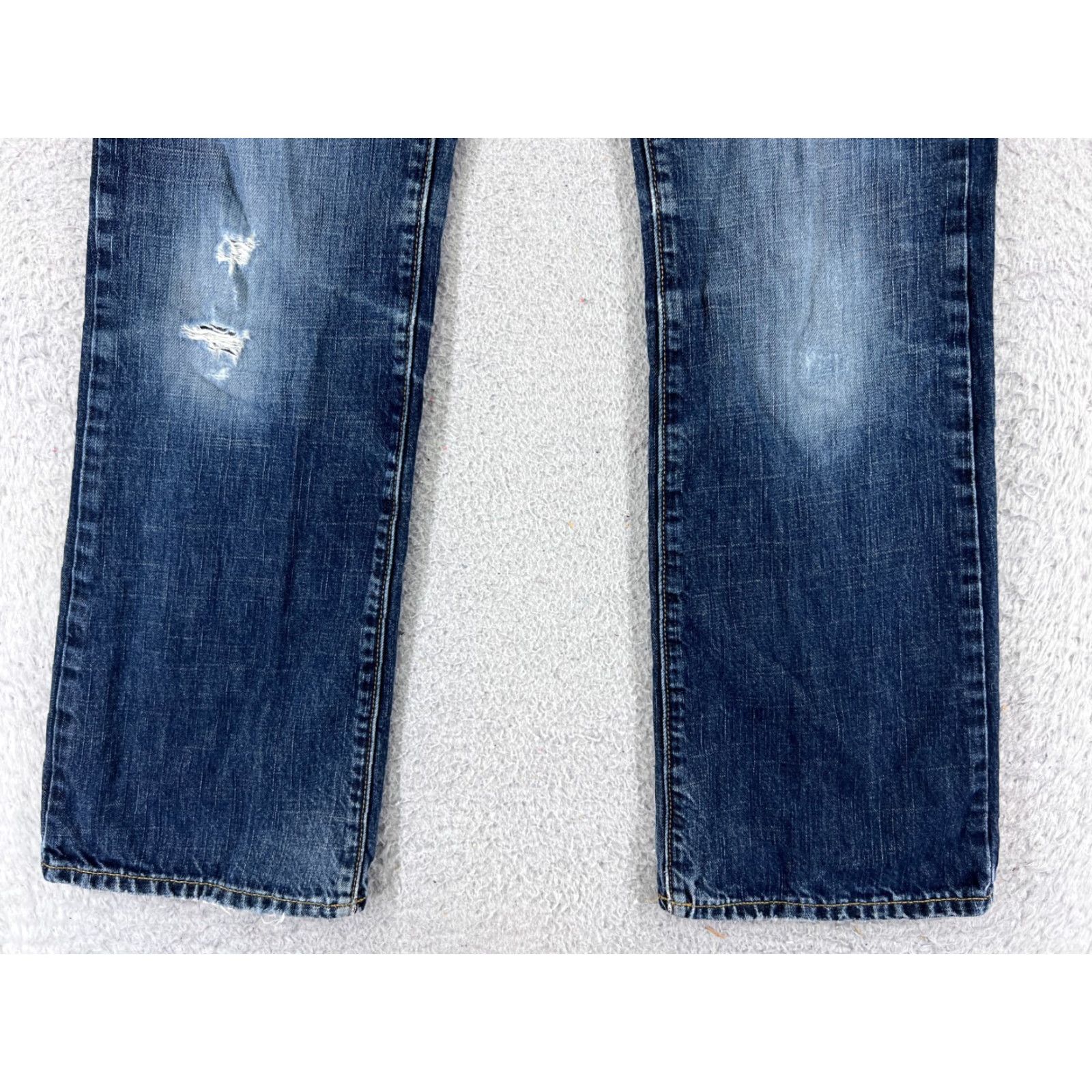 Old Navy Old Navy Jeans Bootcut 32x29 Blue Denim Distressed 100% Cotton 5-Pocket Regular Women’s Pants Size US 32 / EU 48 - 2 Thumbnail
